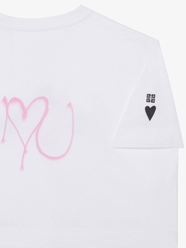 Givenchy o1srvl11e1124 Cropped Masculine T-Shirt in White Size S / US 4 / IT 40 - 4 Thumbnail