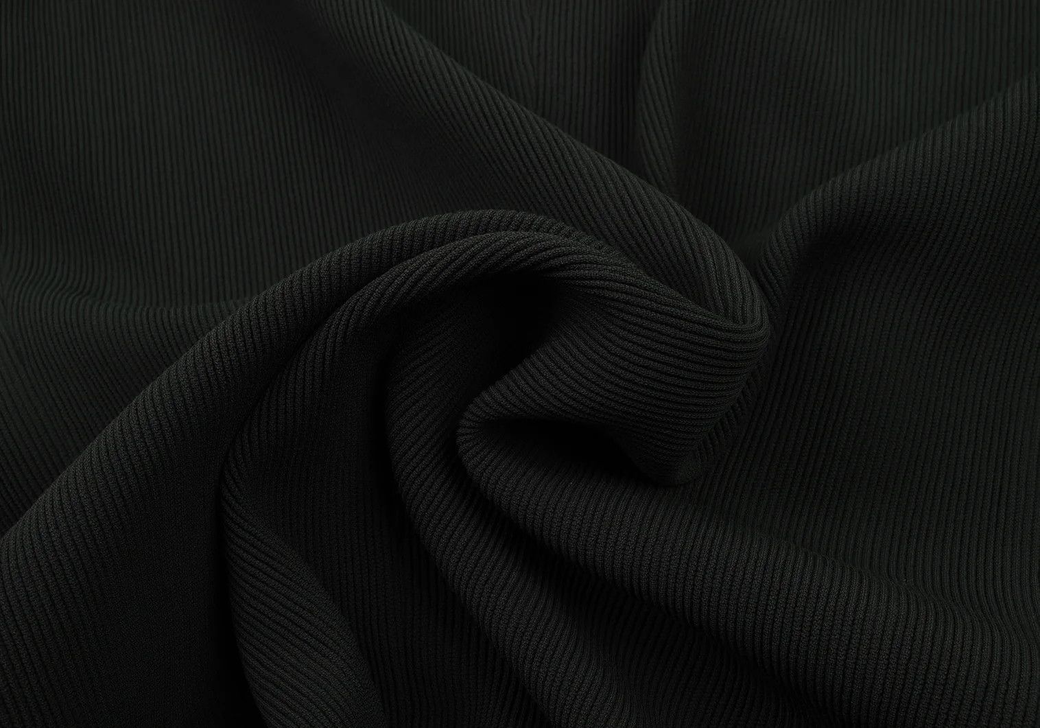 Issey Miyake Wool Stand Collar Ribbed Jacket in Dark Green, Size L Size US L / EU 52-54 / 3 - 17 Thumbnail