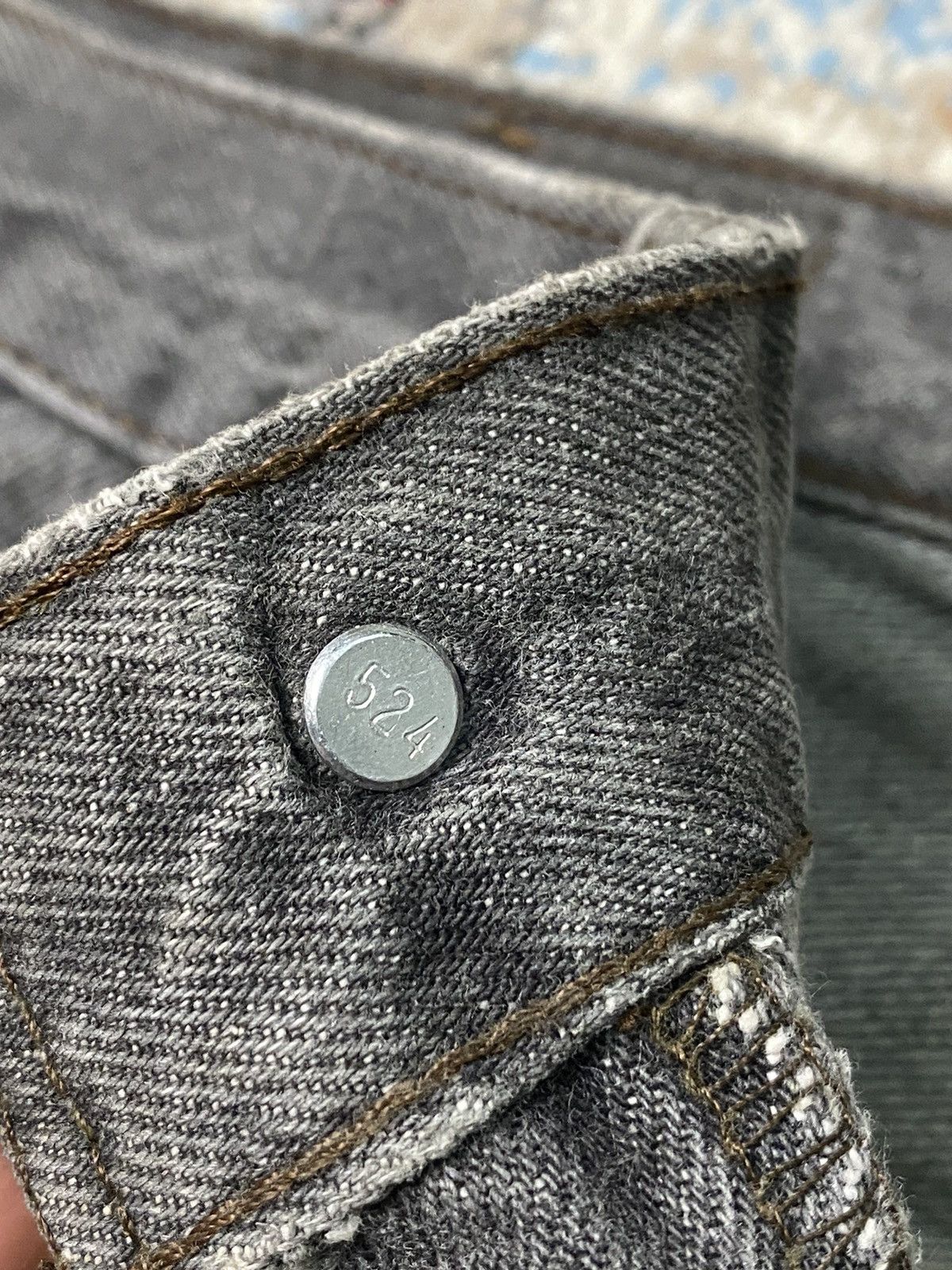 Levi's × Vintage 1989 Red Bat Wing 501 Levis Strauss Slim Straight Grey Jeans Size US 30 / EU 46 - 5 Thumbnail