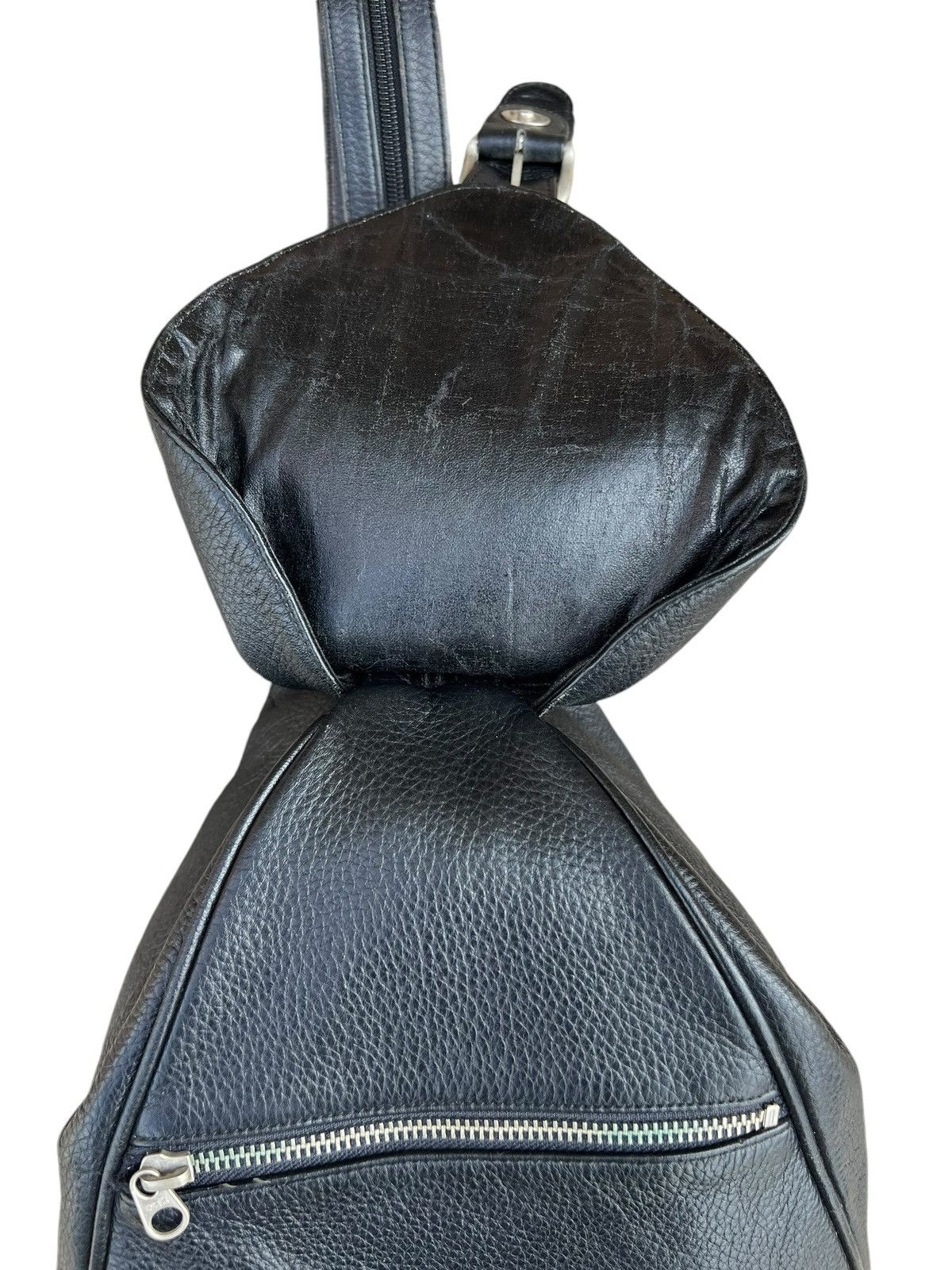 Leather Vintage RAVIR Tokyo Patina Leather Multi Way Backpack Bag Size ONE SIZE - 9 Thumbnail