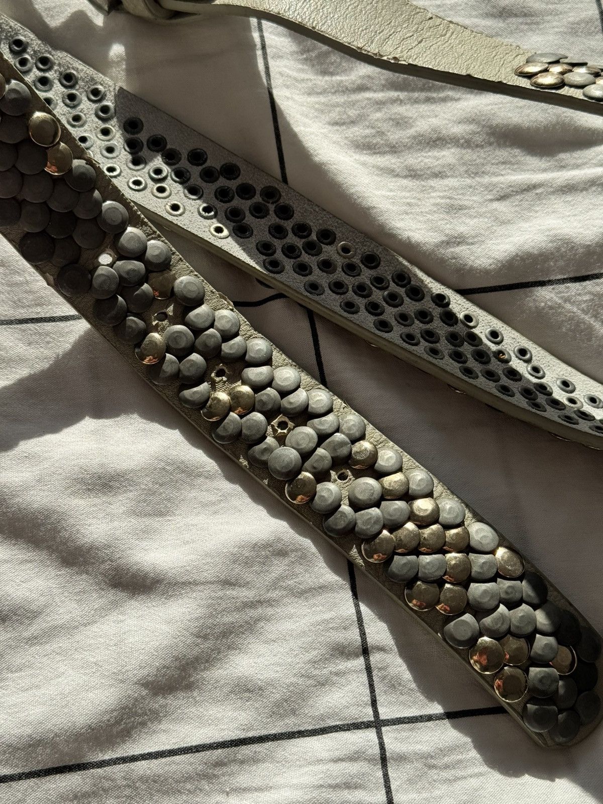 Hysteric Glamour Vintage Belts Y2K Rhinestones Punk leather belt Japanese Size ONE SIZE - 18 Thumbnail
