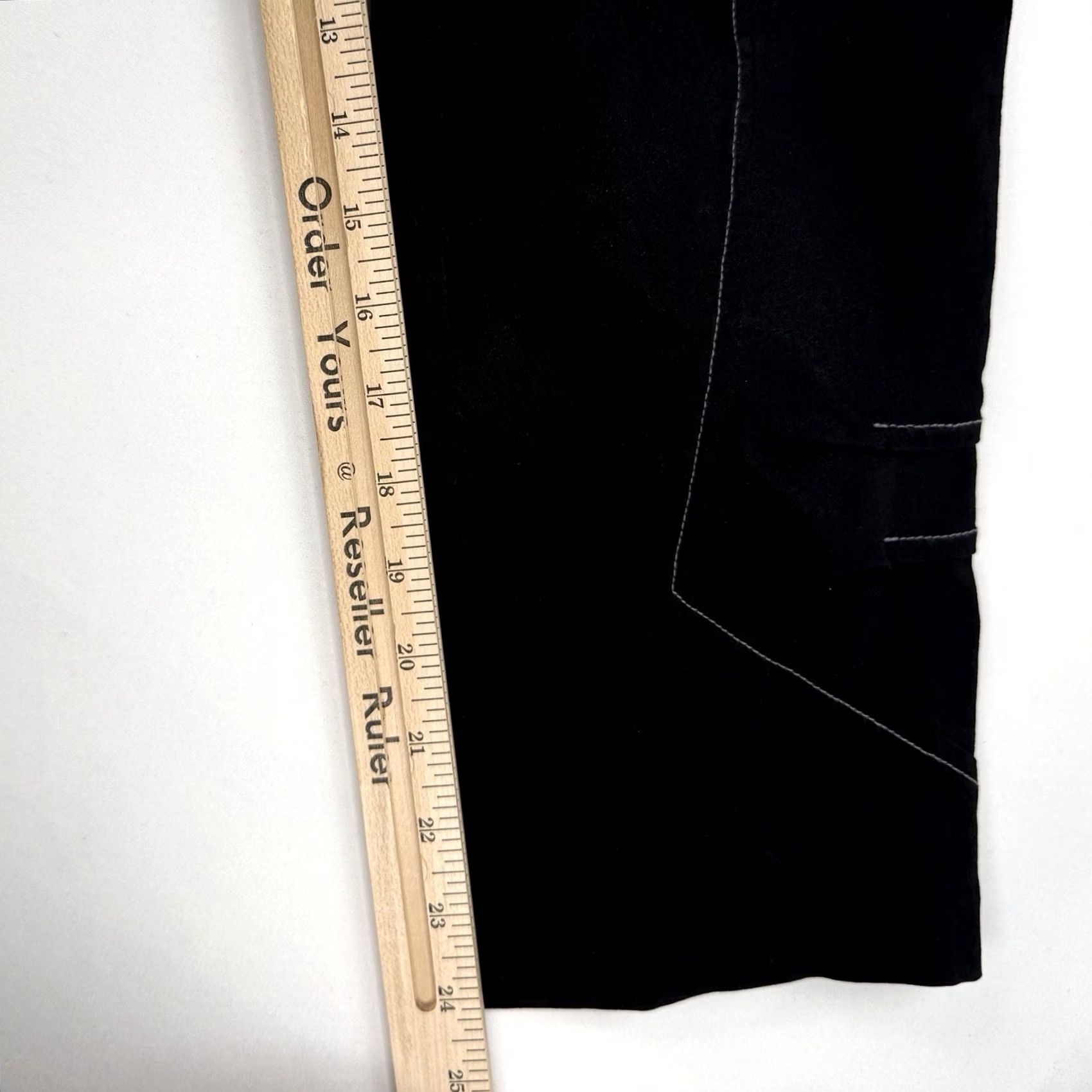 Vintage Porto San Francisco Pants Womens 0 Black Cropped Elastic Waistband Tapered City Classic Designer Capsule Size 25" / US 0 / IT 36 - 5 Thumbnail