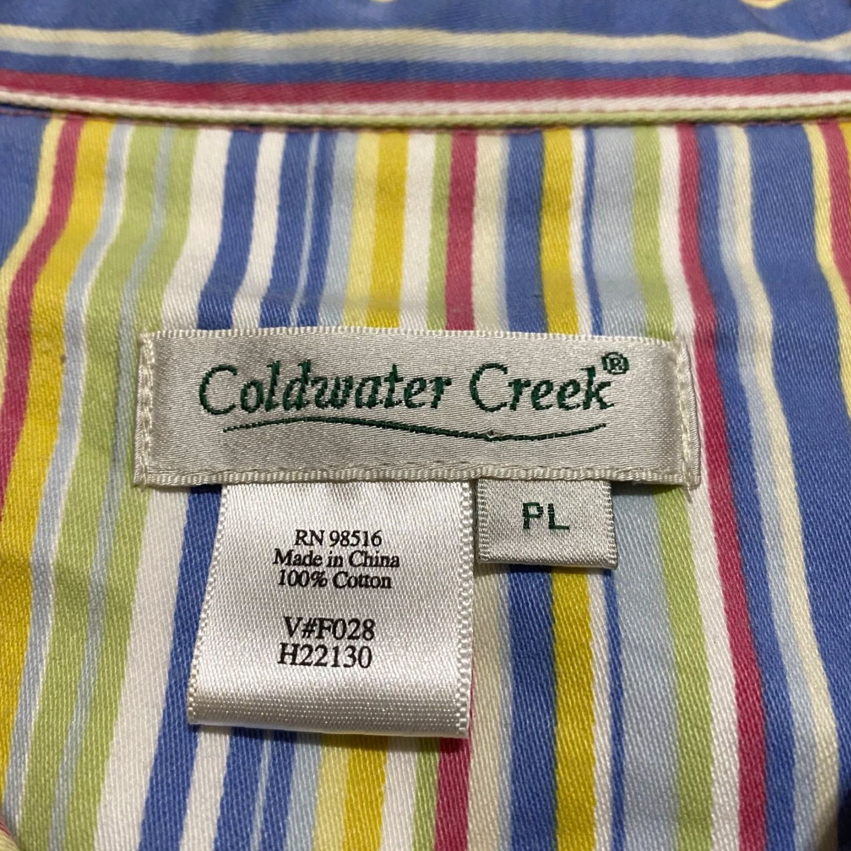 Coldwater Creek Coldwater Creek Jacket Womens PL Multicolor Paisley Button-Up Lightweight Petite Long Sleeve Casual Short Size L / US 10 / IT 46 - 3 Thumbnail