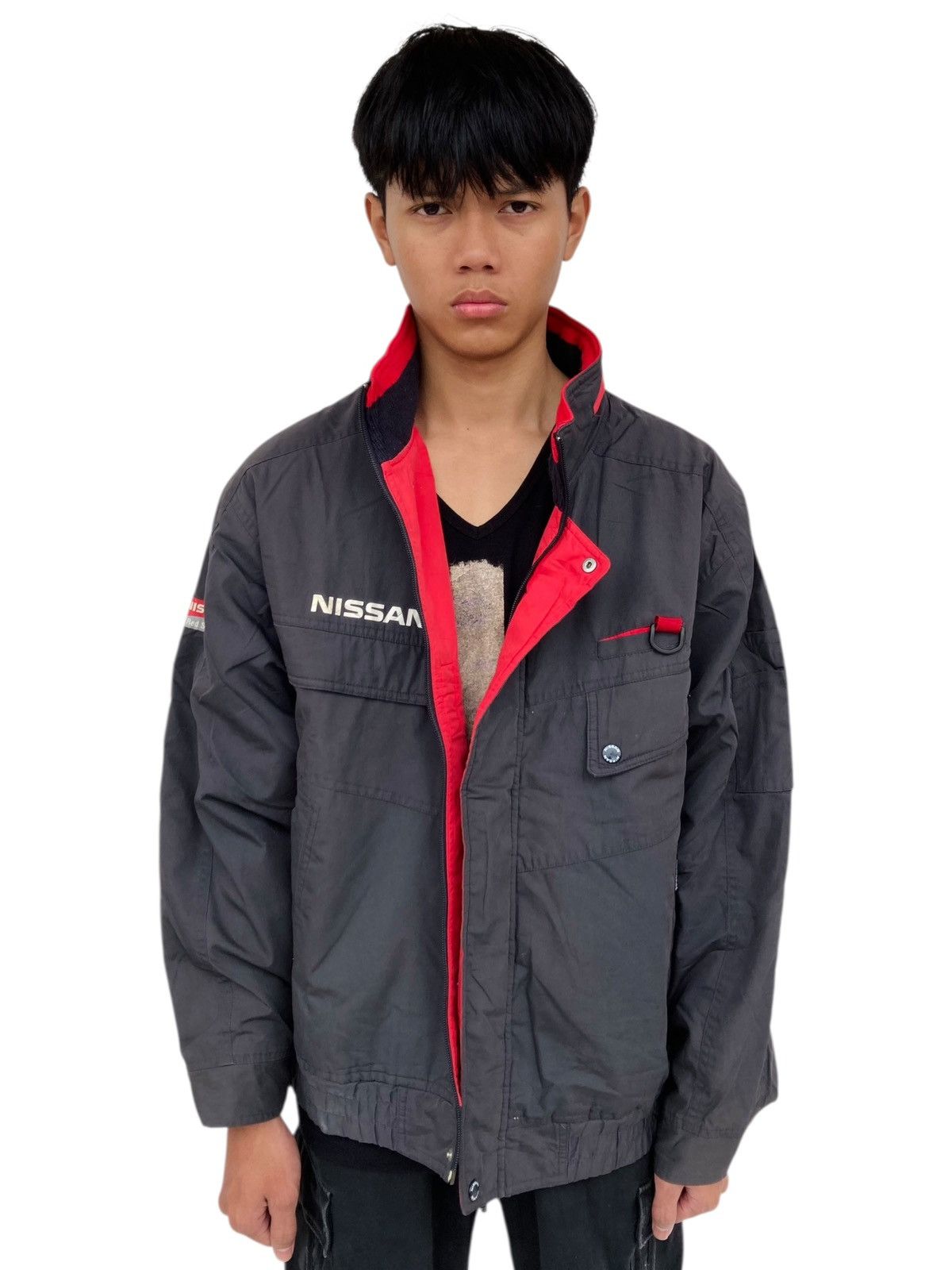 Japanese Brand 1990s Nissan - Multipocket Cargo Jacket Size US L / EU 52-54 / 3 - 2 Thumbnail