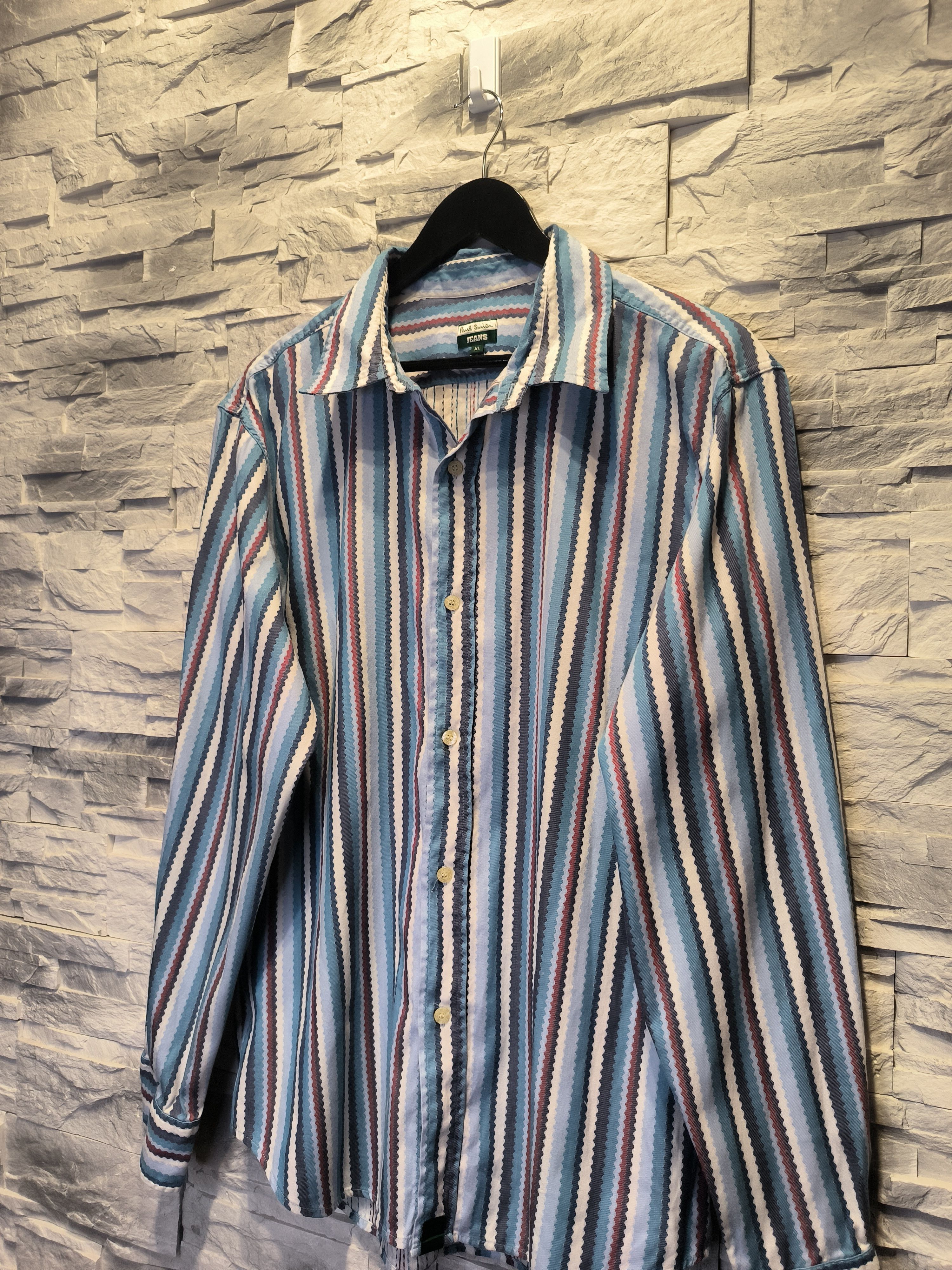 Paul Smith Paul Smith Jeans Multicolor Shirt Button-Up Striped Size US L / EU 52-54 / 3 - 2 Thumbnail