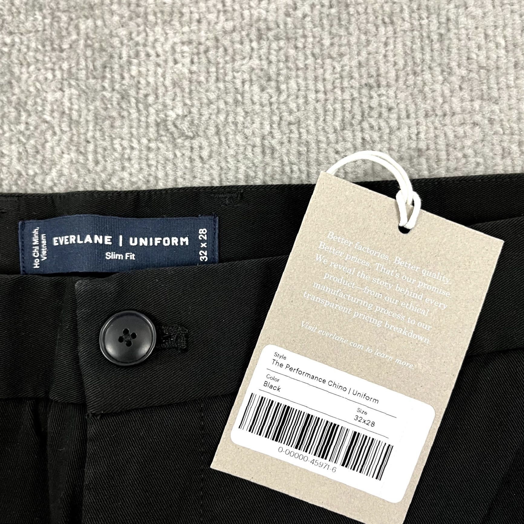 Everlane Everlane Uniform Pants Mens 32 x 38 Slim Fit Performance Chino Travel Business Size US 32 / EU 48 - 3 Thumbnail