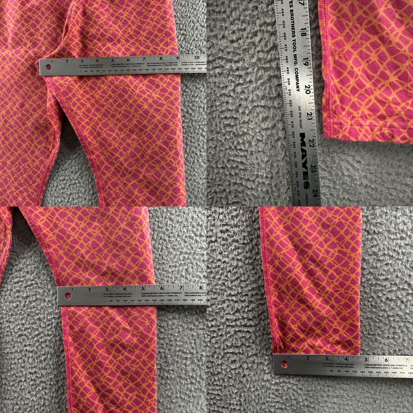 Nike Nike Womens Leggings Pink Size Small Pull On Cropped Stretch Cotton Blend Size 28" / US 6 / IT 42 - 8 Thumbnail
