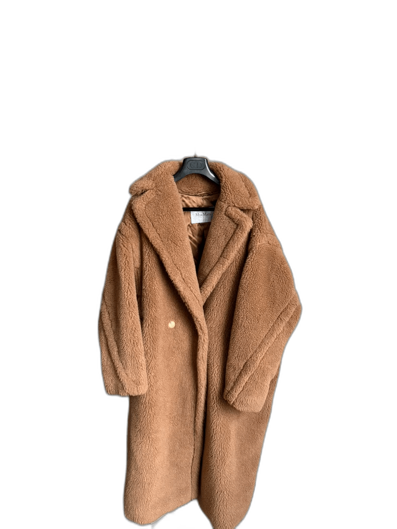 Max Mara Maxmara Brown Teddy Coat for Women Size M / US 6-8 / IT 42-44 - 1 Thumbnail