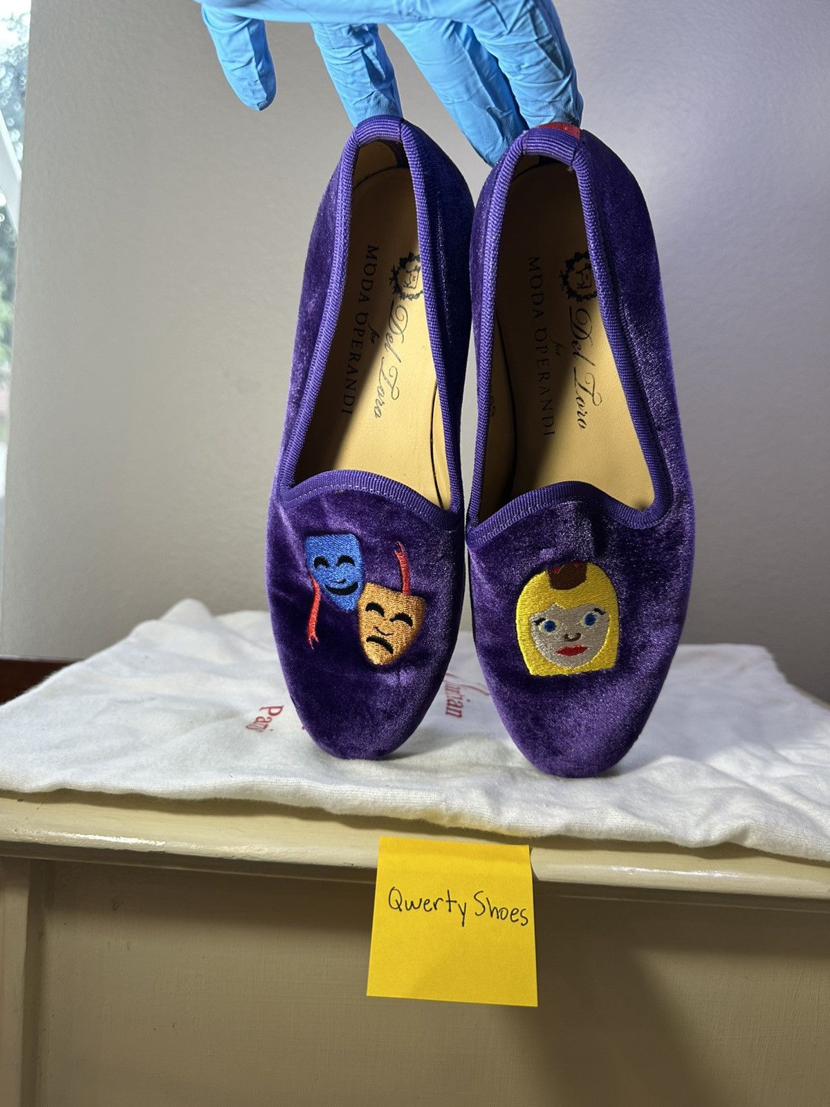 Del Toro Del Toro Velvet Loafers Size US 7.5 / IT 37.5 - 1 Thumbnail