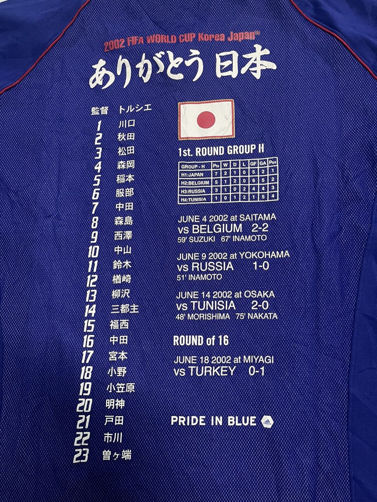 Adidas × Vintage Vintage Japan Home Jersey 2002 World Cup Korea