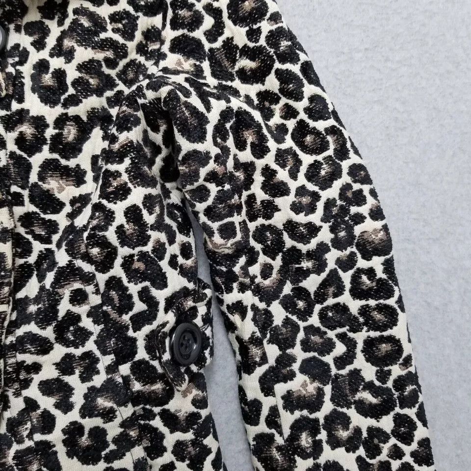 Forever 21 Forever 21 Jacket Womens Small Brown Leopard Print Buttons Size S / US 4 / IT 40 - 4 Thumbnail