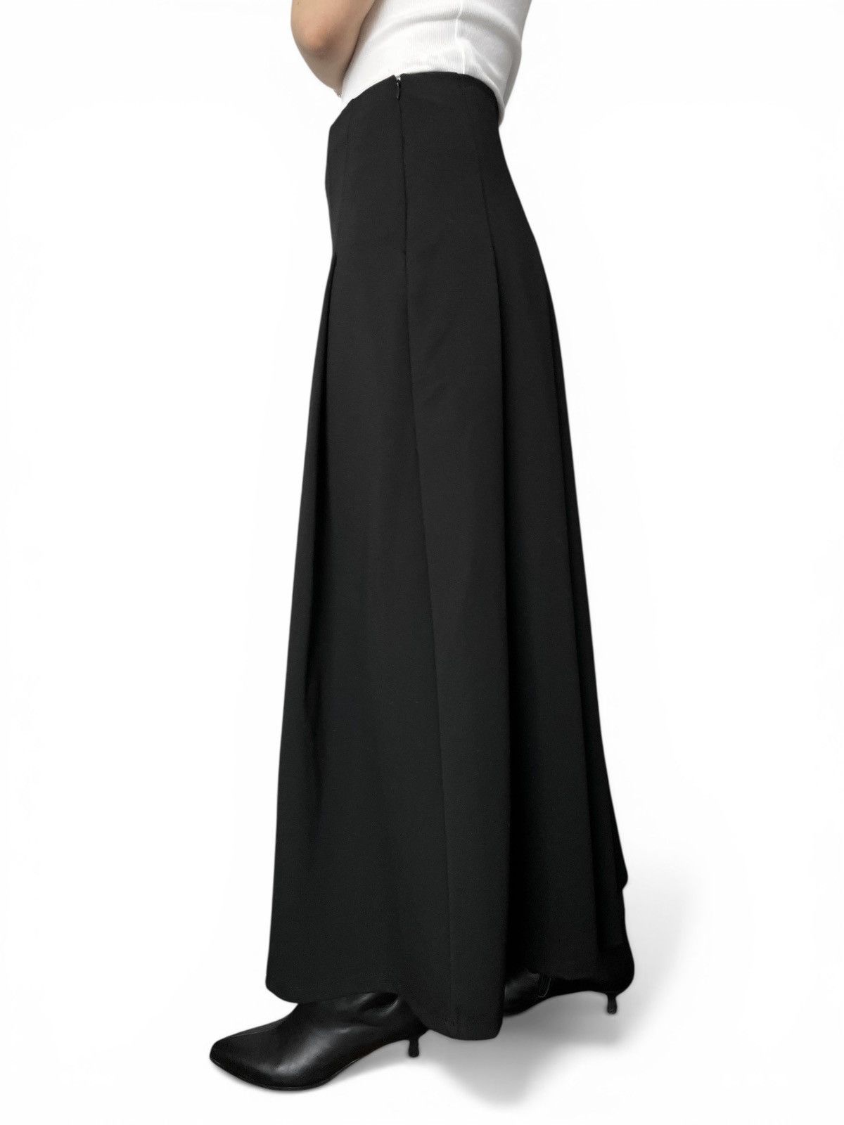 ME+EM ME+EM Pleated Maxi A-Line Skirt – Black – Size UK 10 / US 6 Size 28" / US 6 / IT 42 - 6 Thumbnail