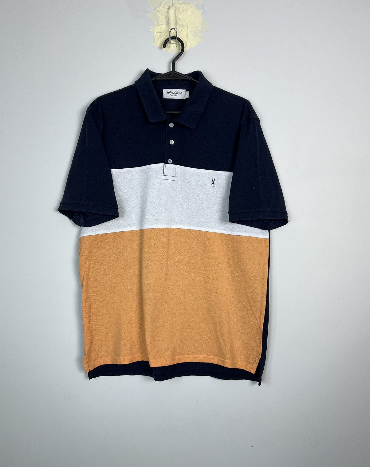 Yves Saint Laurent Polo Shirt Yves Saint Laurent YSL Small Logo Size US L / EU 52-54 / 3 - 1 Thumbnail