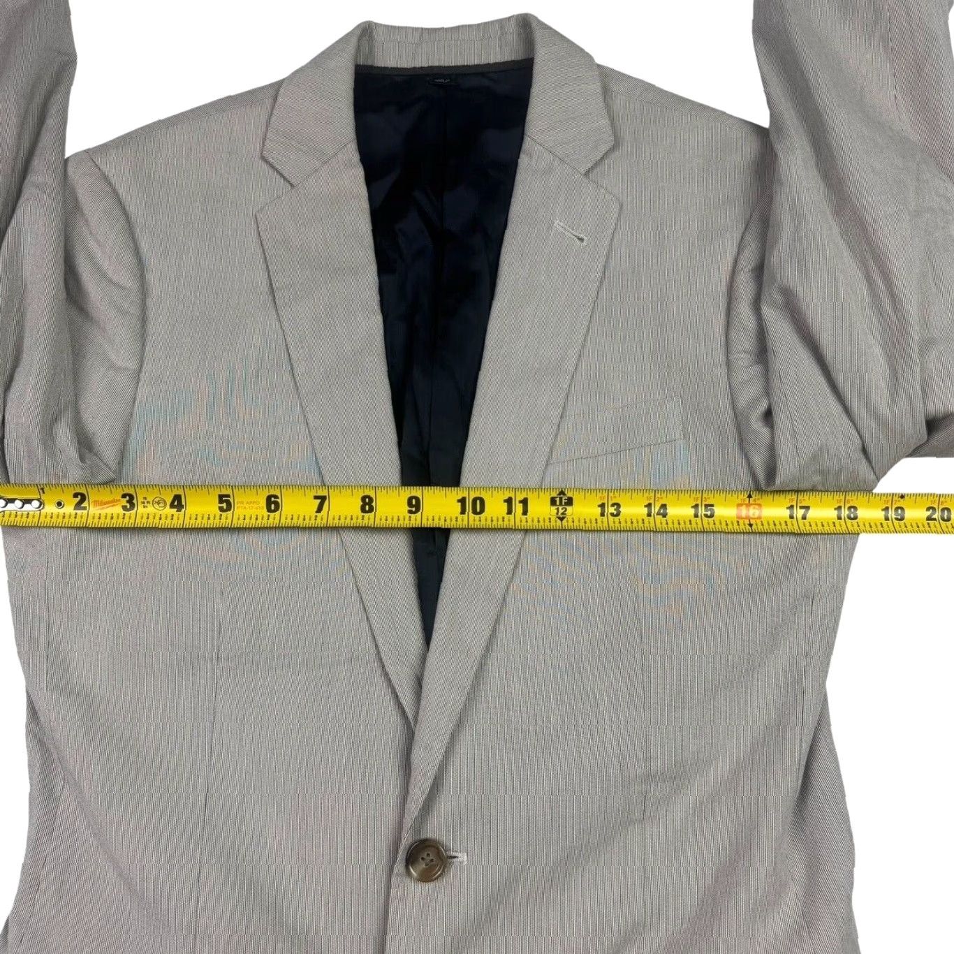 J.Crew J. Crew Blazer Mens Ludlow Cotton 2-Button Gray 36R Regular Jacket Coat Size 36R - 7 Thumbnail