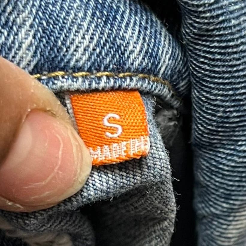 Other Rolling Paper Denim Jean Vest Distressed Button Down Moto Size US S / EU 44-46 / 1 - 4 Thumbnail