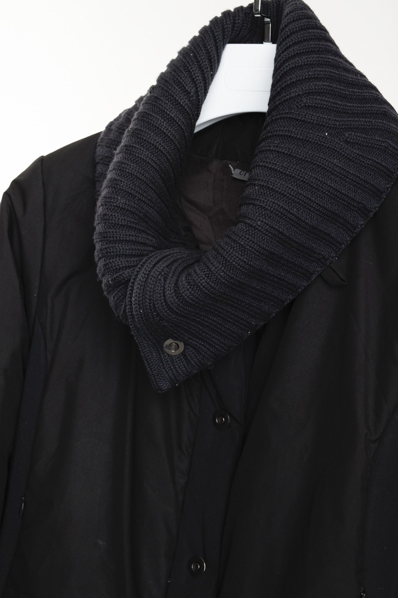 Other Crea Concept Black Padded Knit-Collar Jacket Size M / US 6-8 / IT 42-44 - 8 Thumbnail