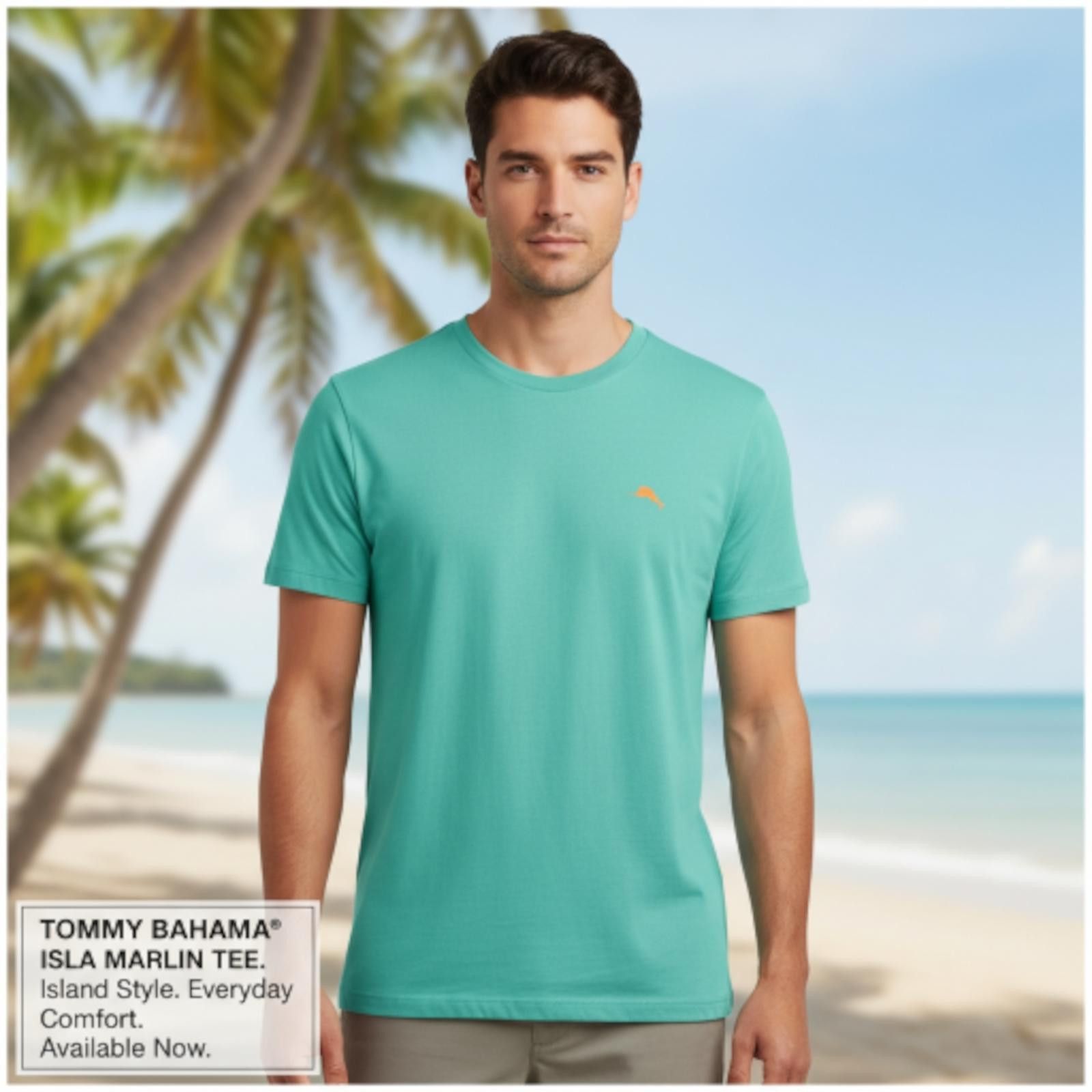 Tommy Bahama Tommy Bahama Isla Marlin Tee Men's Short Sleeve T-Shirt Size US M / EU 48-50 / 2 - 1 Thumbnail