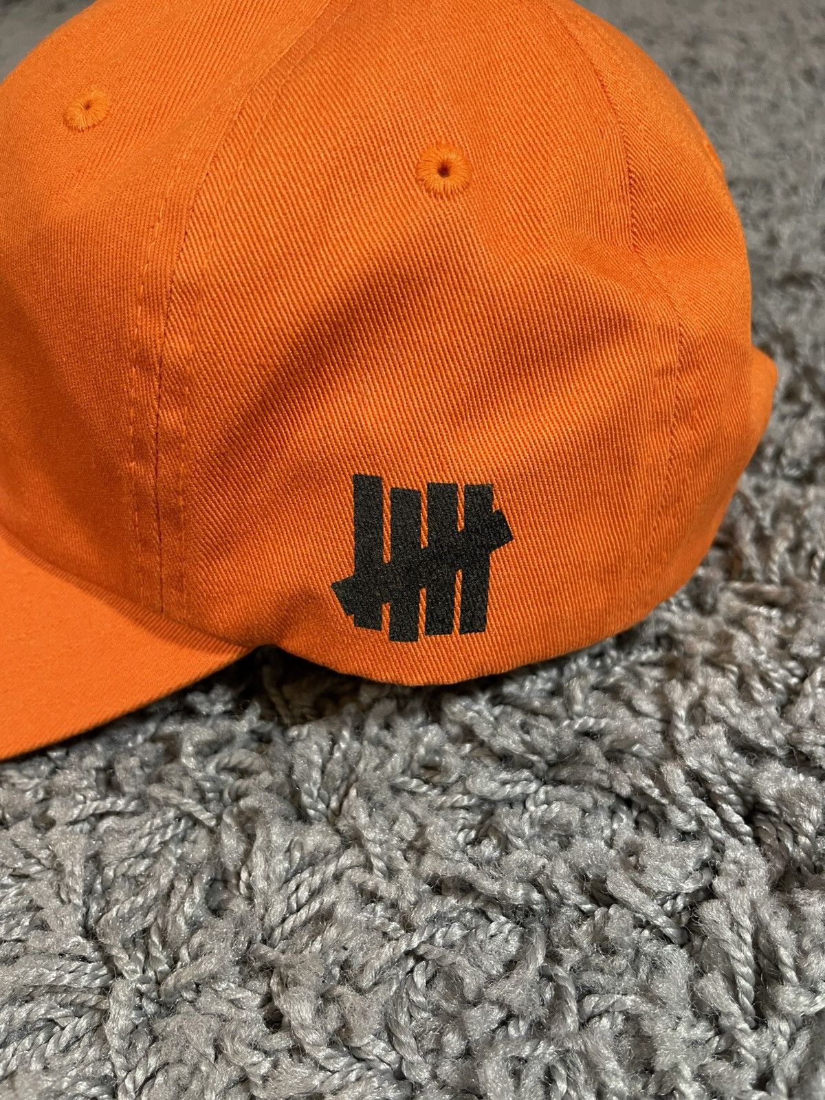 Anti Social Social Club × Undefeated ASSC x Undefeated Paranoid Weird Baseball Hat Cap Orange Size ONE SIZE - 6 Thumbnail