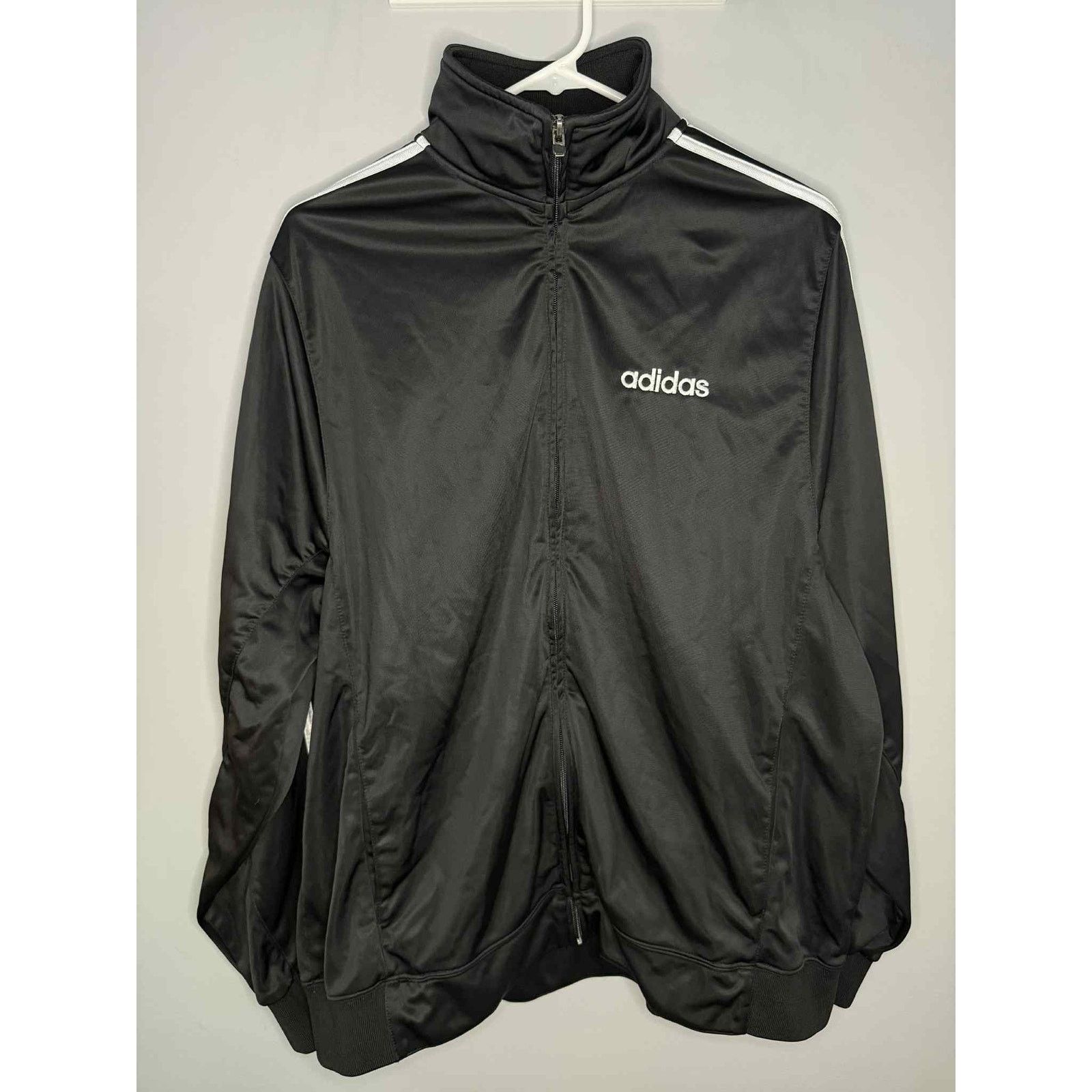 Adidas Adidas 3-Striped Track Jacket Black/White Men's Size Large Size US L / EU 52-54 / 3 - 2 Thumbnail