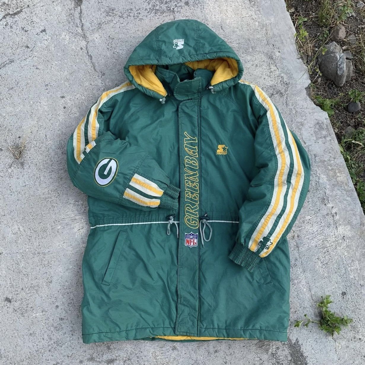 Starter NFL Green Bay Packers Parka Jacket by Starter Size US M / EU 48-50 / 2 - 2 Thumbnail