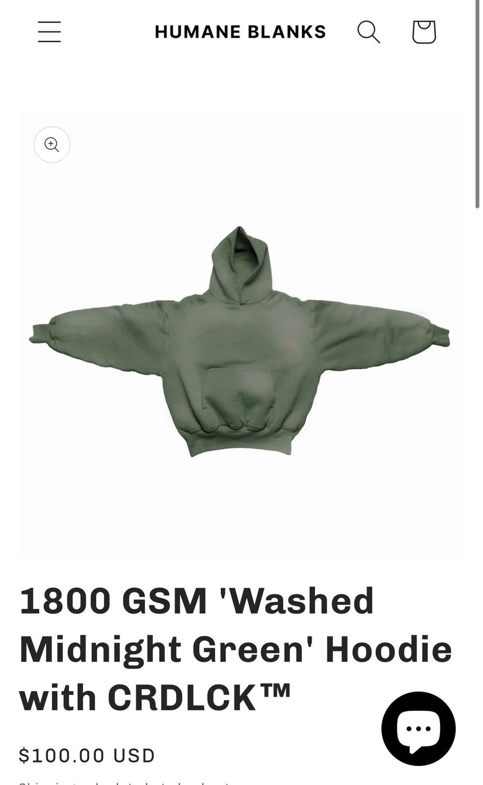 Shady Blanks Leaf Green 2024 1800 GSM Hoodie