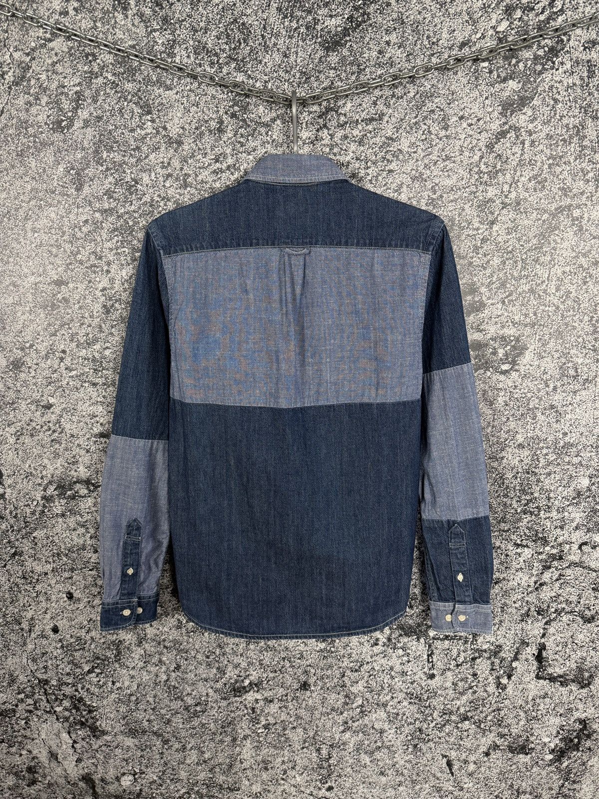 Edwin Edwin Patchwork Long Sleeve Denim Better Shirt Indigo Size S Size US S / EU 44-46 / 1 - 12 Thumbnail