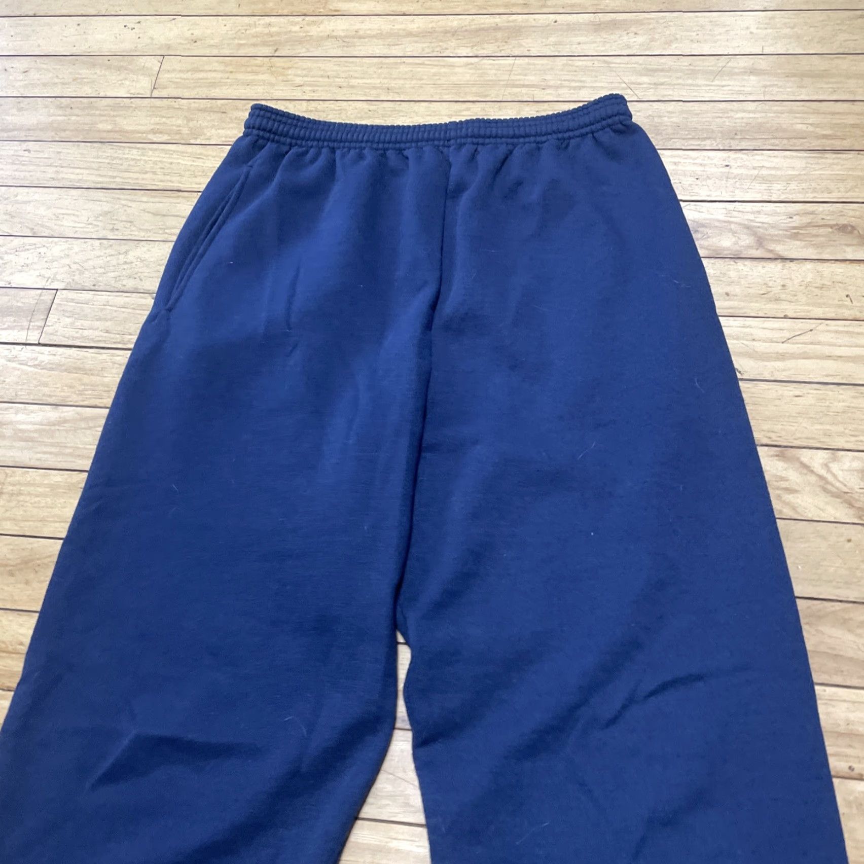 Hanes VINTAGE Hanes Sweatpants Men L Blue Joggers 90s Sports Casual Comfort Size US 33 - 4 Thumbnail