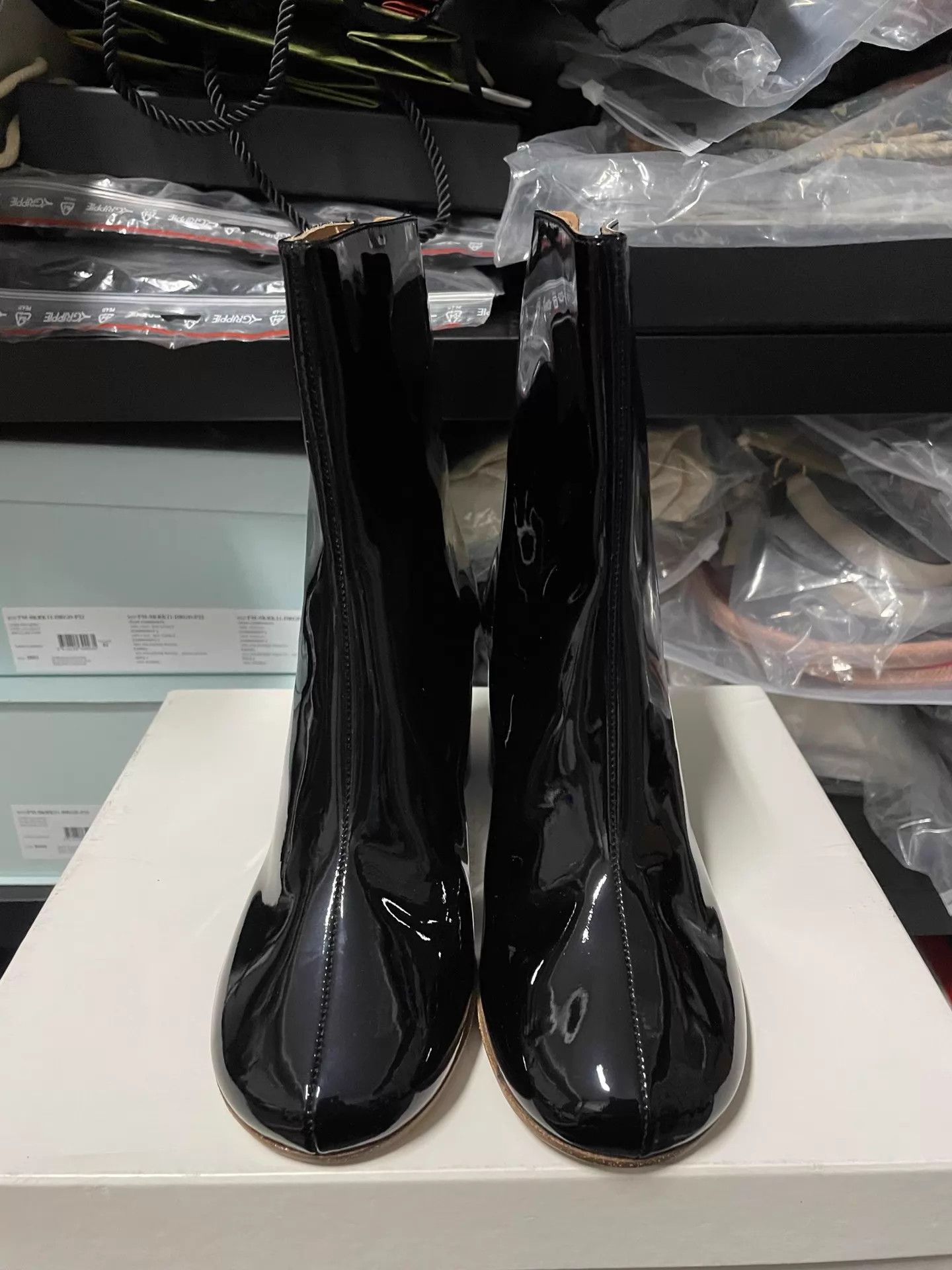 Maison Margiela Maison Margiela Patent Ankle Boot 38 Uneven Impact Heel Size US 7.5 / IT 37.5 - 4 Thumbnail