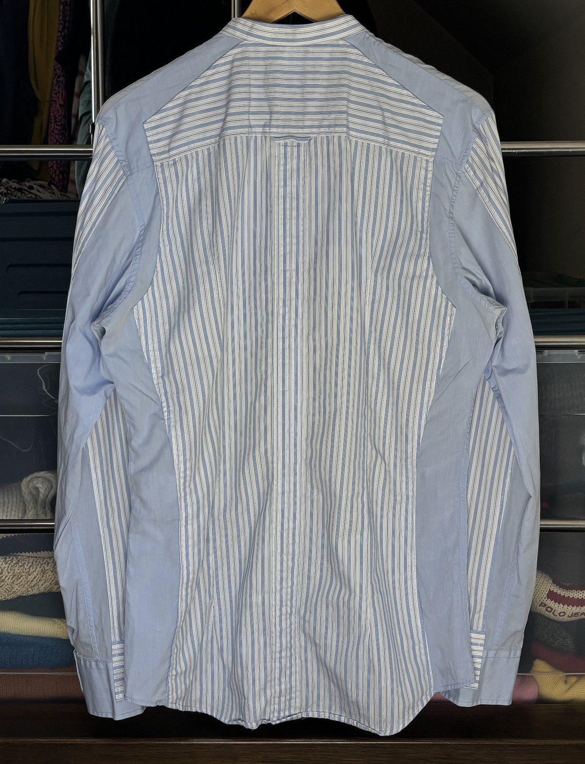 Dolce & Gabbana Dolce & Gabbana vintage layered hybrid striped shirt Size US M / EU 48-50 / 2 - 7 Thumbnail