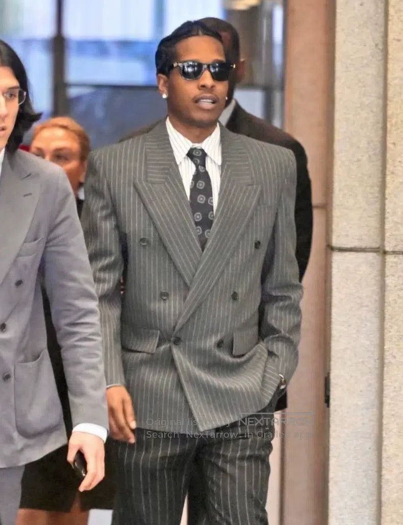 Saint Laurent Paris Saint Laurent Paris Flannel Striped Men's Suit Size US M / EU 48-50 / 2 - 3 Thumbnail