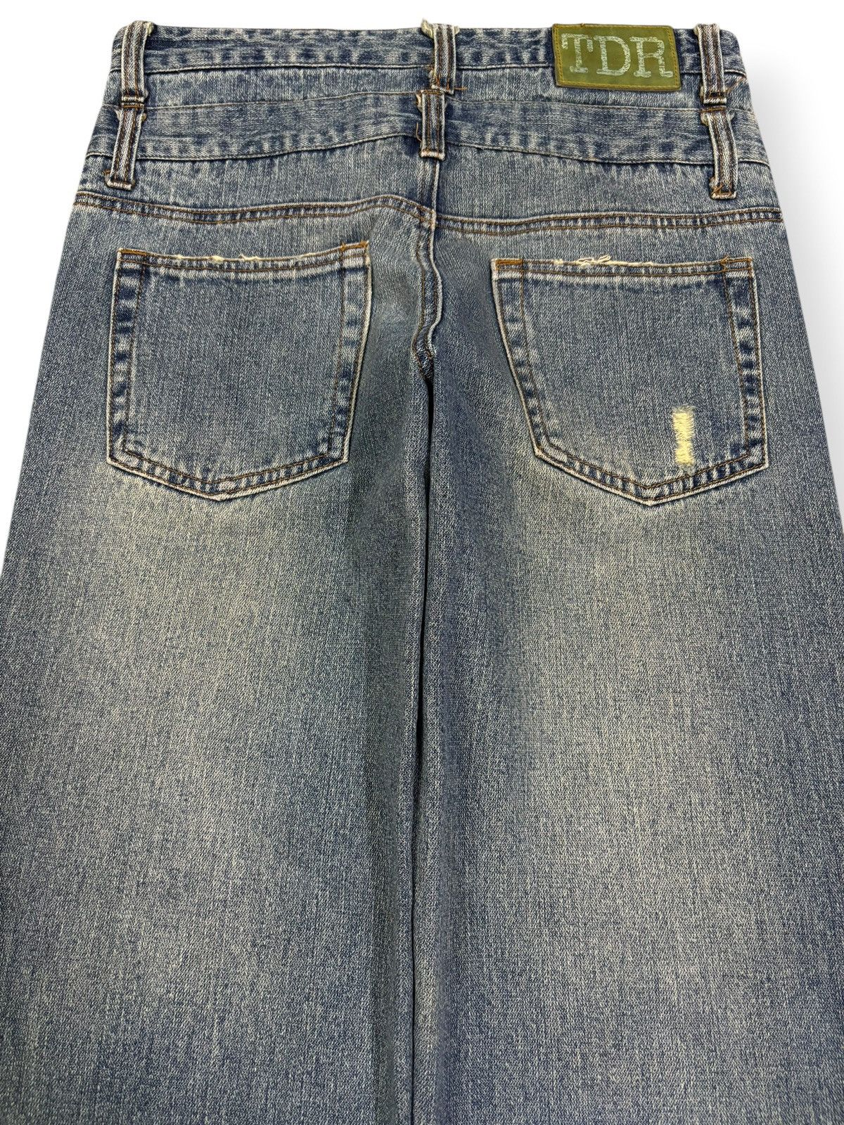 Japanese Brand Vintage Japanese Brand TDR Double Waist Distressed Jeans Size US 31 - 9 Thumbnail