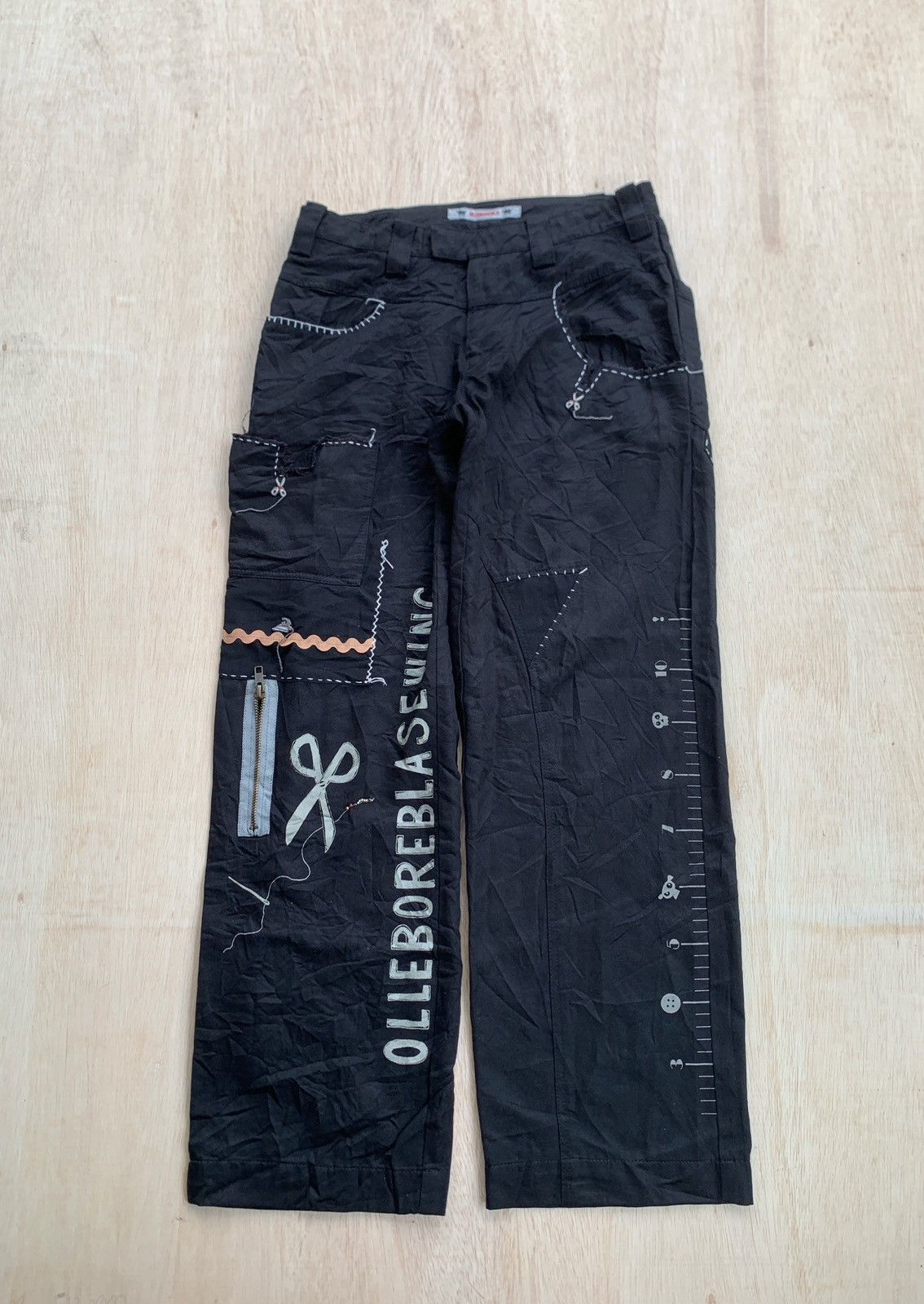 Hysteric Glamour × Japanese Brand Olleborebla Yohji Yamamoto Style Black Pants Size US 28 / EU 44 - 1 Thumbnail
