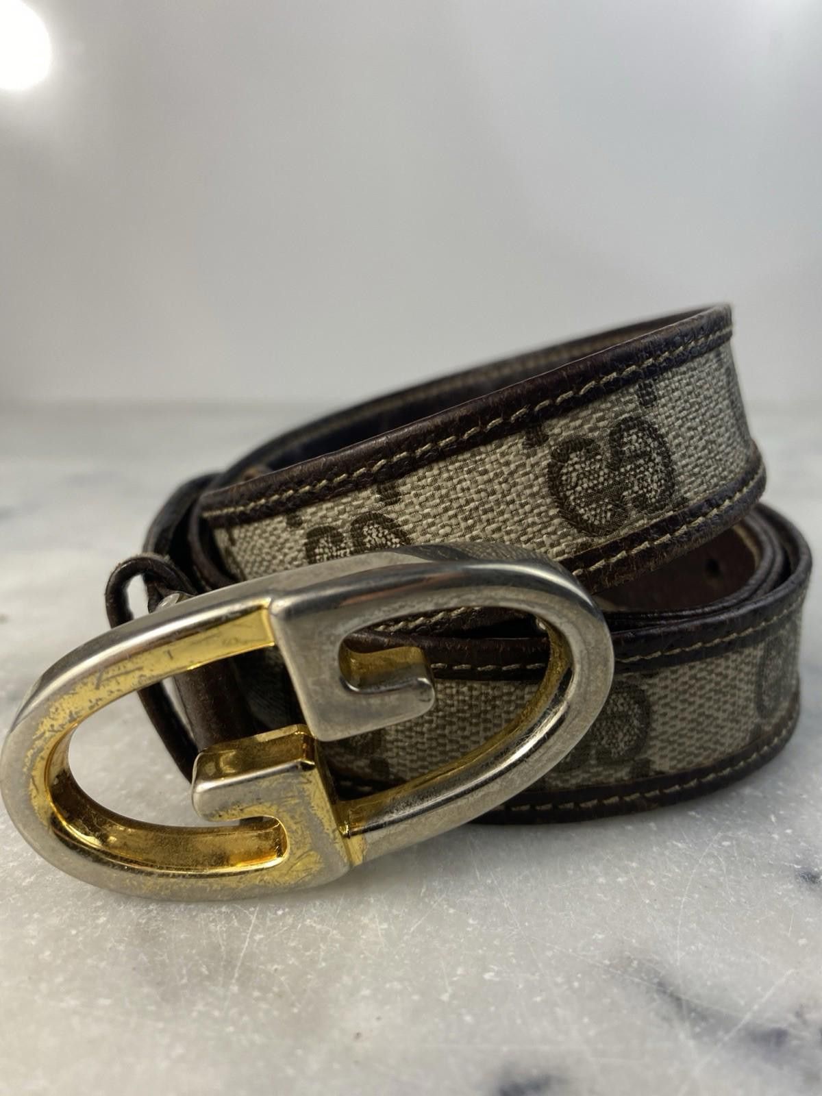 Gucci Vintage 80’s Monogram Gucci Belt Size ONE SIZE - 2 Thumbnail