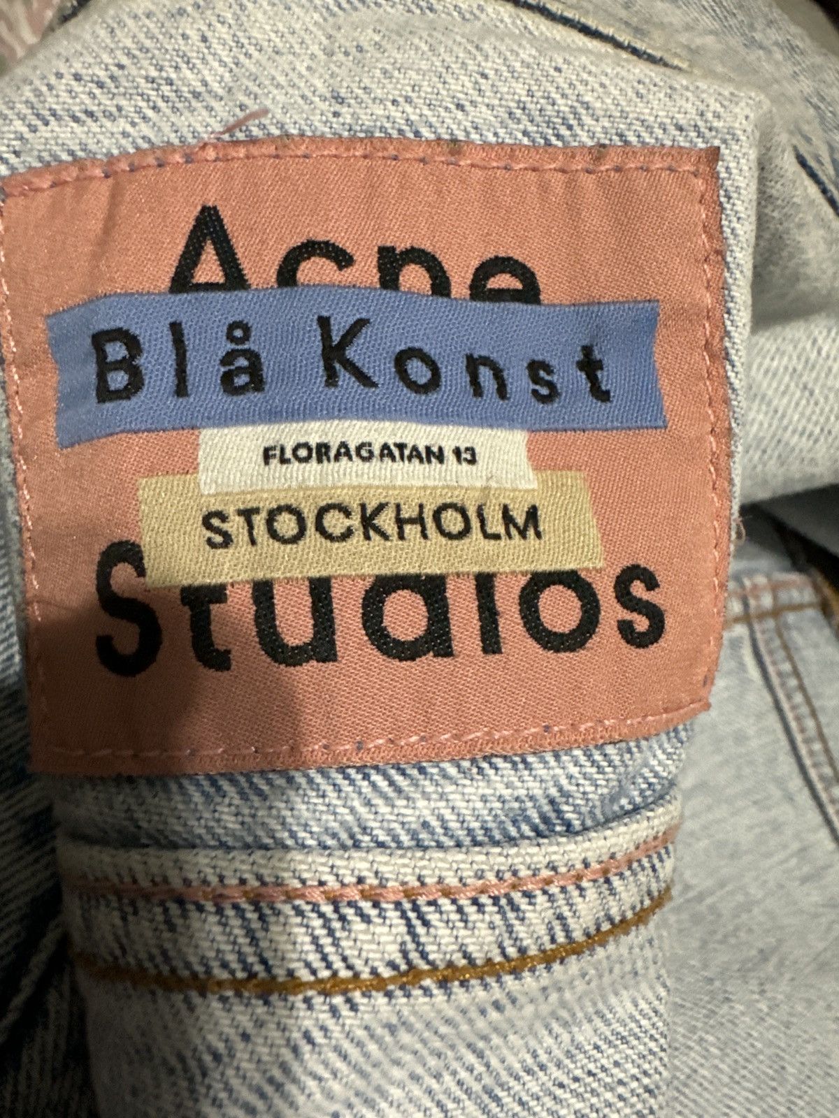Acne Studios Acne Studios Blå Konst Denim Jacket Size US XL / EU 56 / 4 - 6 Thumbnail