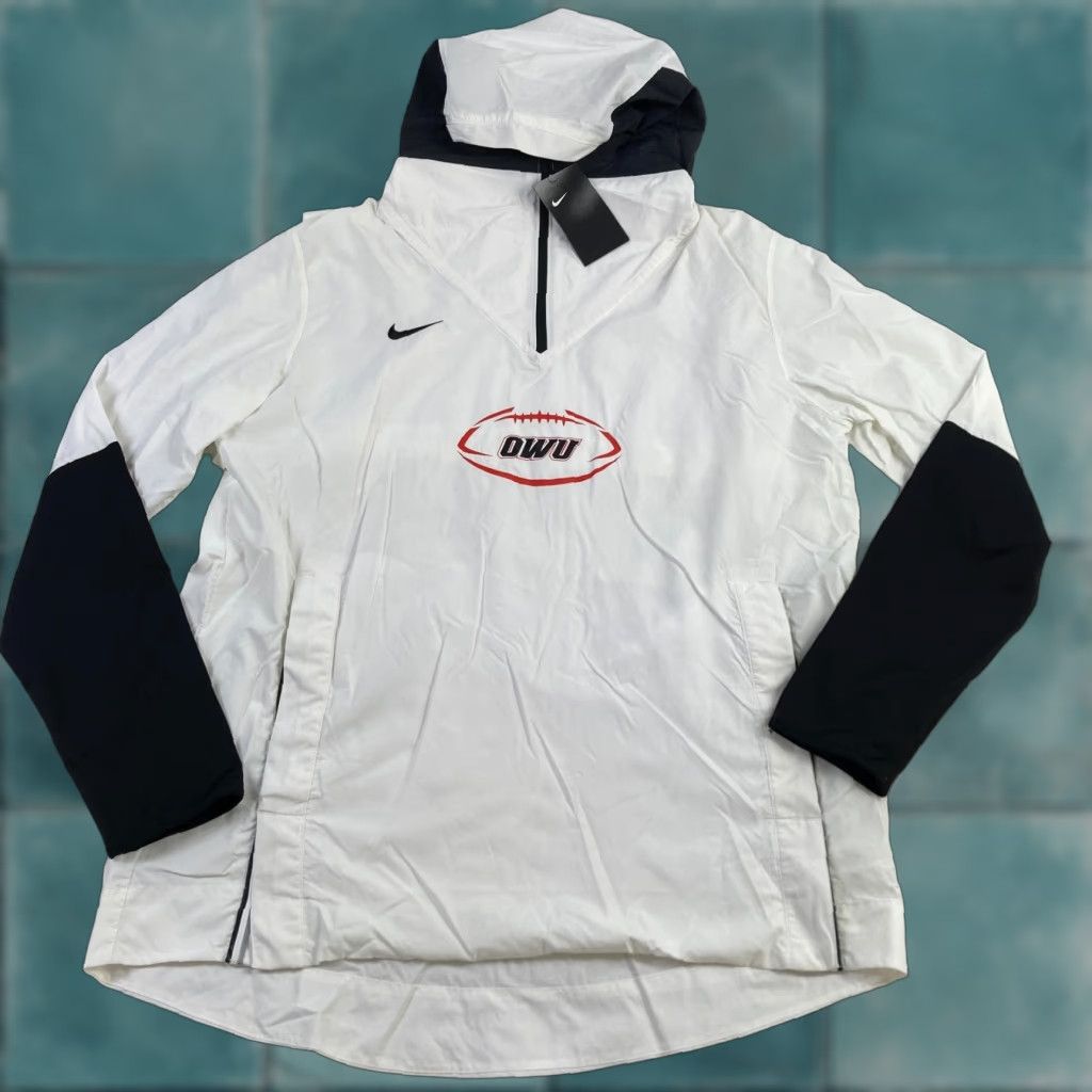 Nike Nike Windbreaker Jacket Mens Large Colorblock Hooded Football Ohio Wesleyan Size US L / EU 52-54 / 3 - 1 Thumbnail
