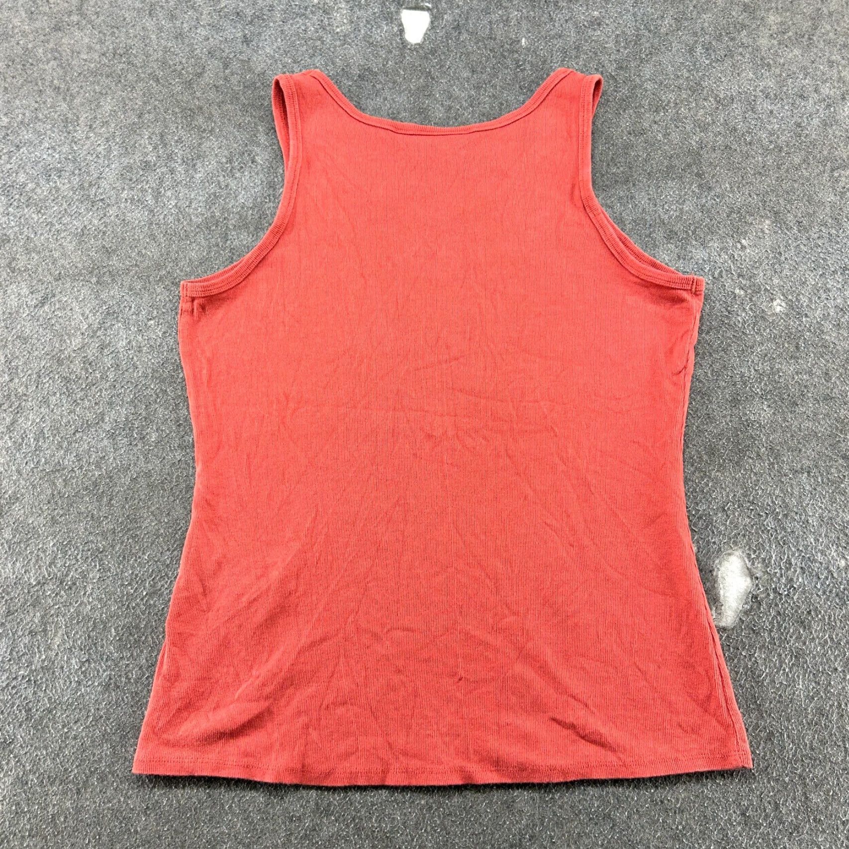 Harley Davidson VINTAGE Harley-Davidson Shirt Womens XL Orange Tank Top Cotton Knit Y2K Size XL / US 12-14 / IT 48-50 - 4 Thumbnail