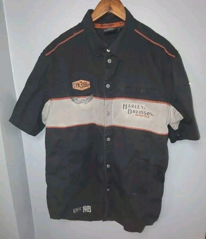 Harley Davidson Harley Davidson Men's Shirt SYN3 Embroidered Large Size US L / EU 52-54 / 3 - 1 Thumbnail