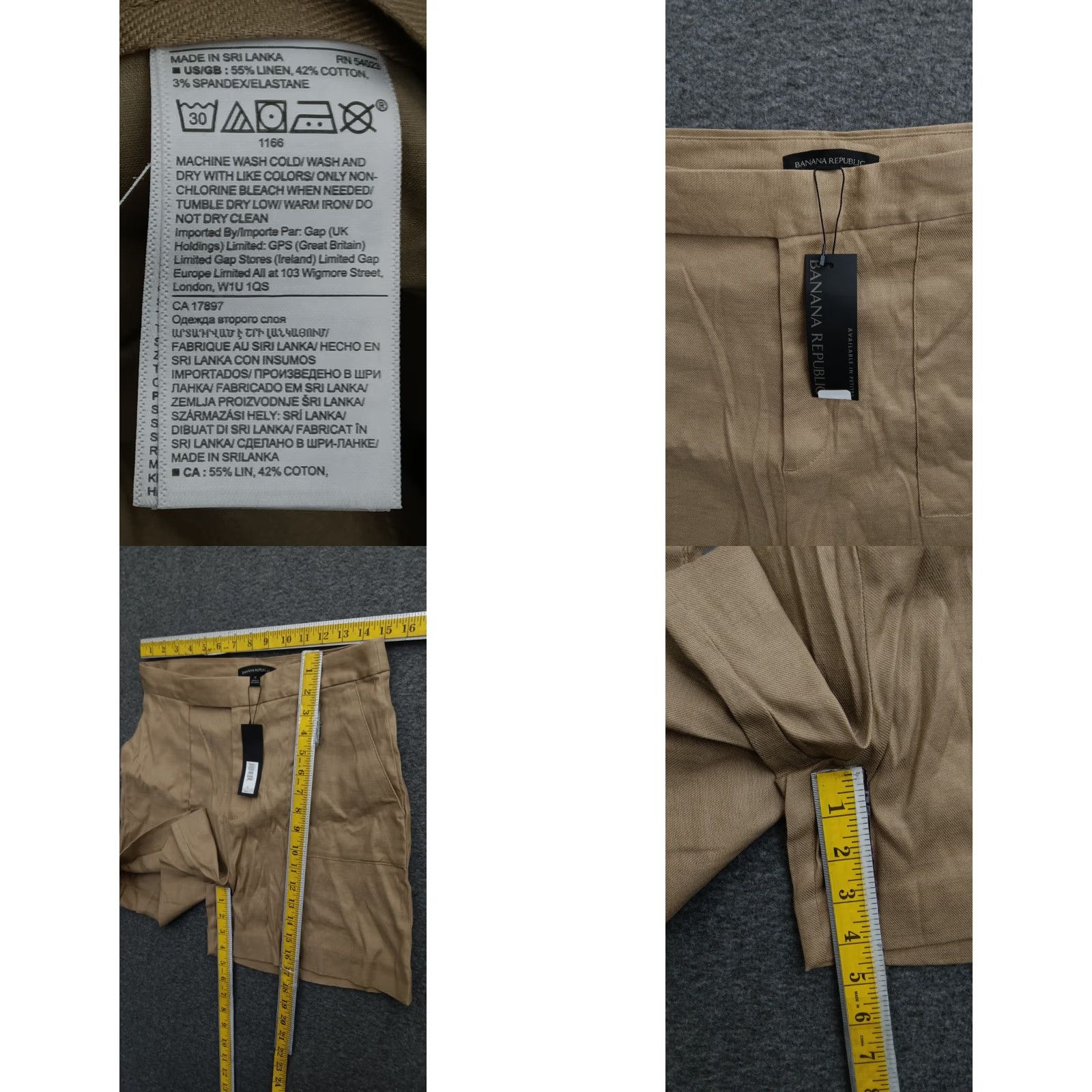 Banana Republic Banana Republic Women's Khaki Chino Shorts Size 8 - Beige Size 30" / US 8 / IT 44 - 8 Thumbnail