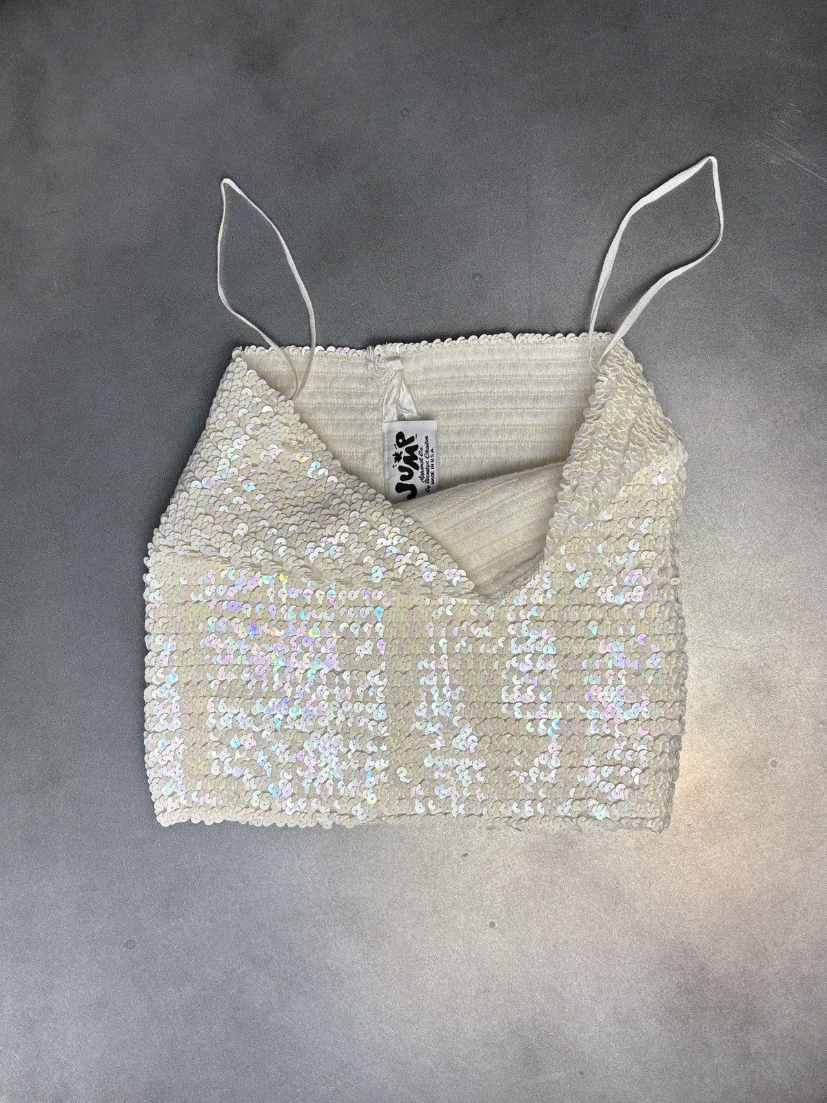 Vintage 1970s Sequin Tube Top Vintage Jump Apparel Bustier Crop Top Size S / US 4 / IT 40 - 11 Thumbnail