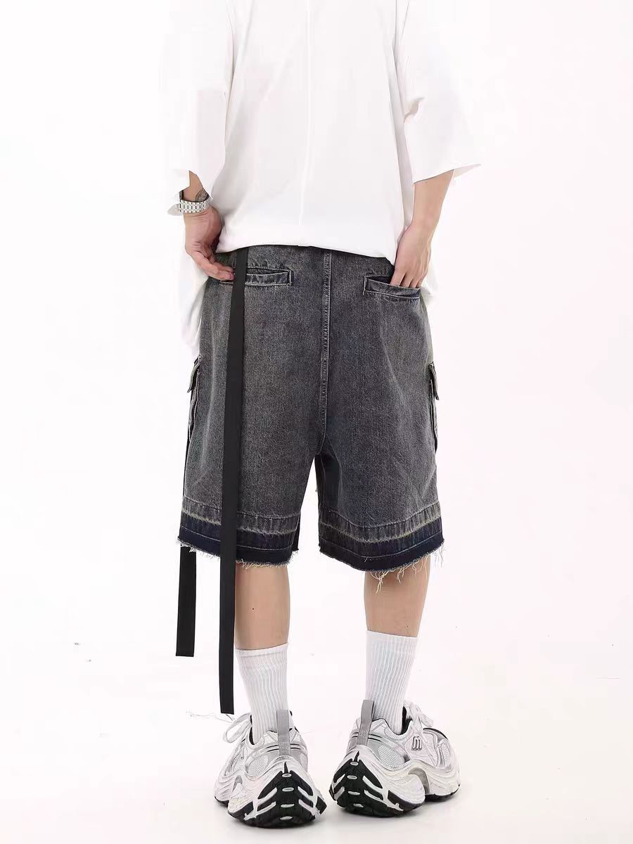 Japanese Brand × Vintage Vintage High Street Multi-Pocket Denim Shorts Size US 30 / EU 46 - 3 Thumbnail
