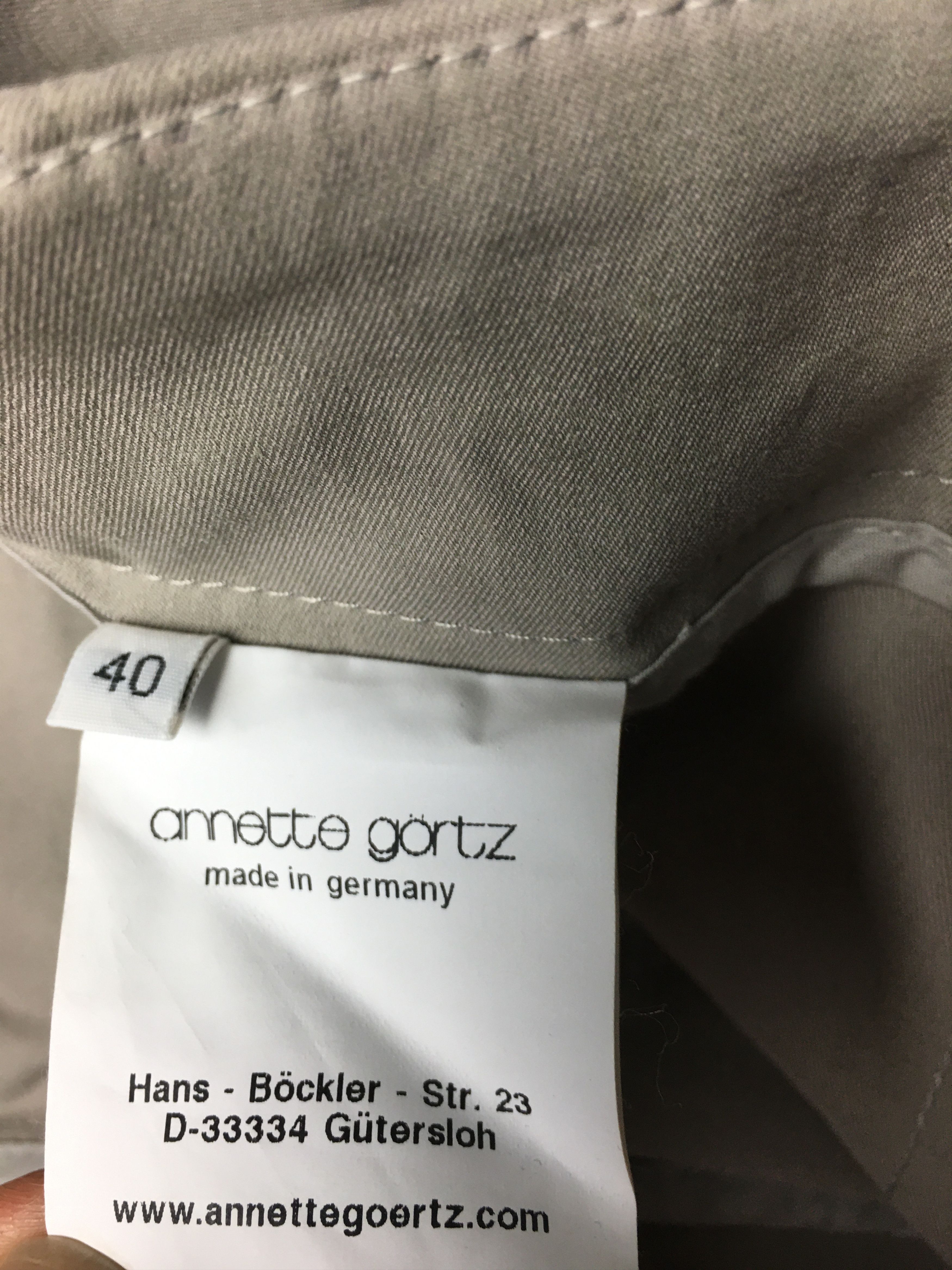 Annette Gortz Annette Gortz Designer Cotton Pants Women EU 40 Size 28" / US 6 / IT 42 - 10 Thumbnail