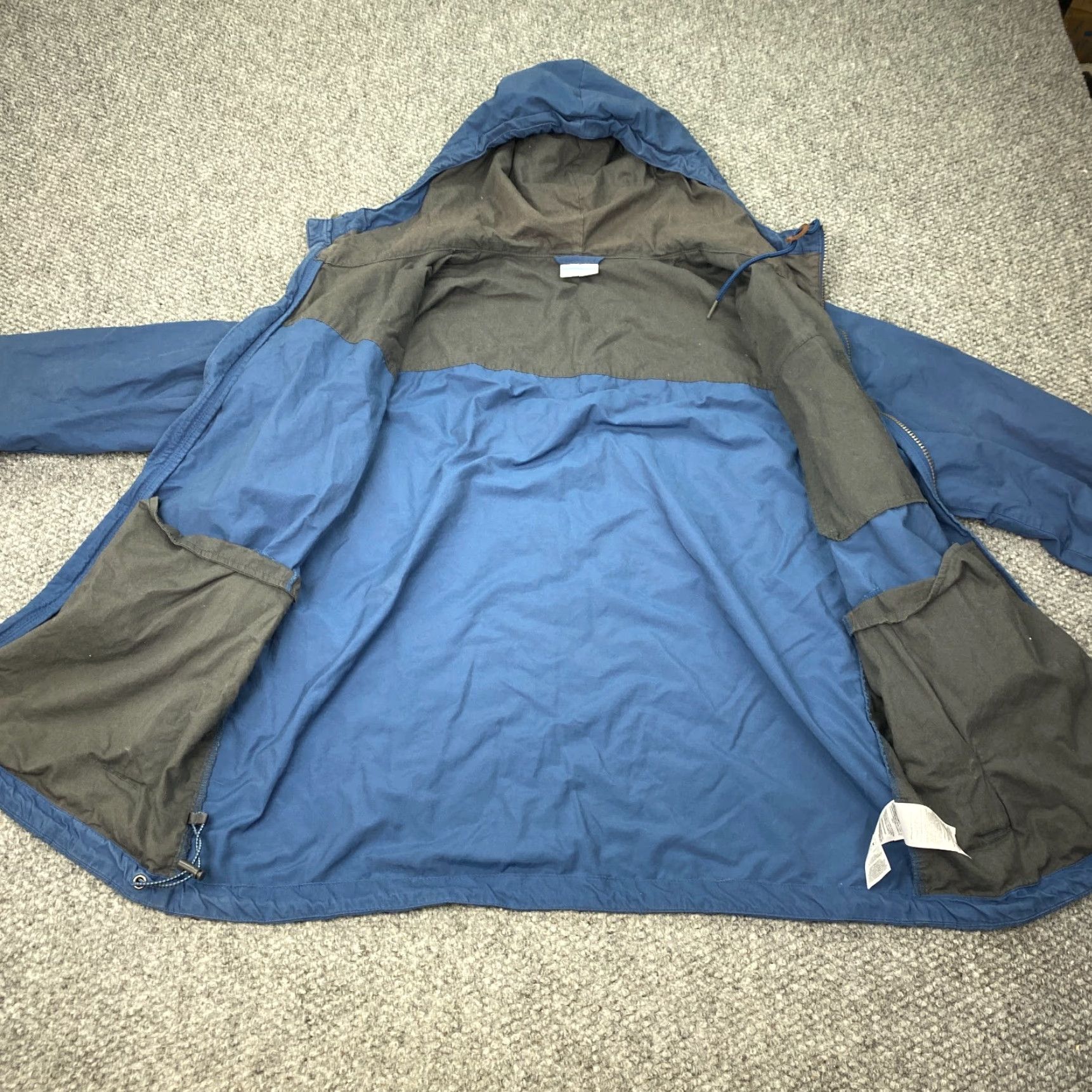 Vintage Vintage Columbia Windbreaker Jacket Mens Large Blue Hooded Fall Winter Outdoor Size US L / EU 52-54 / 3 - 2 Thumbnail