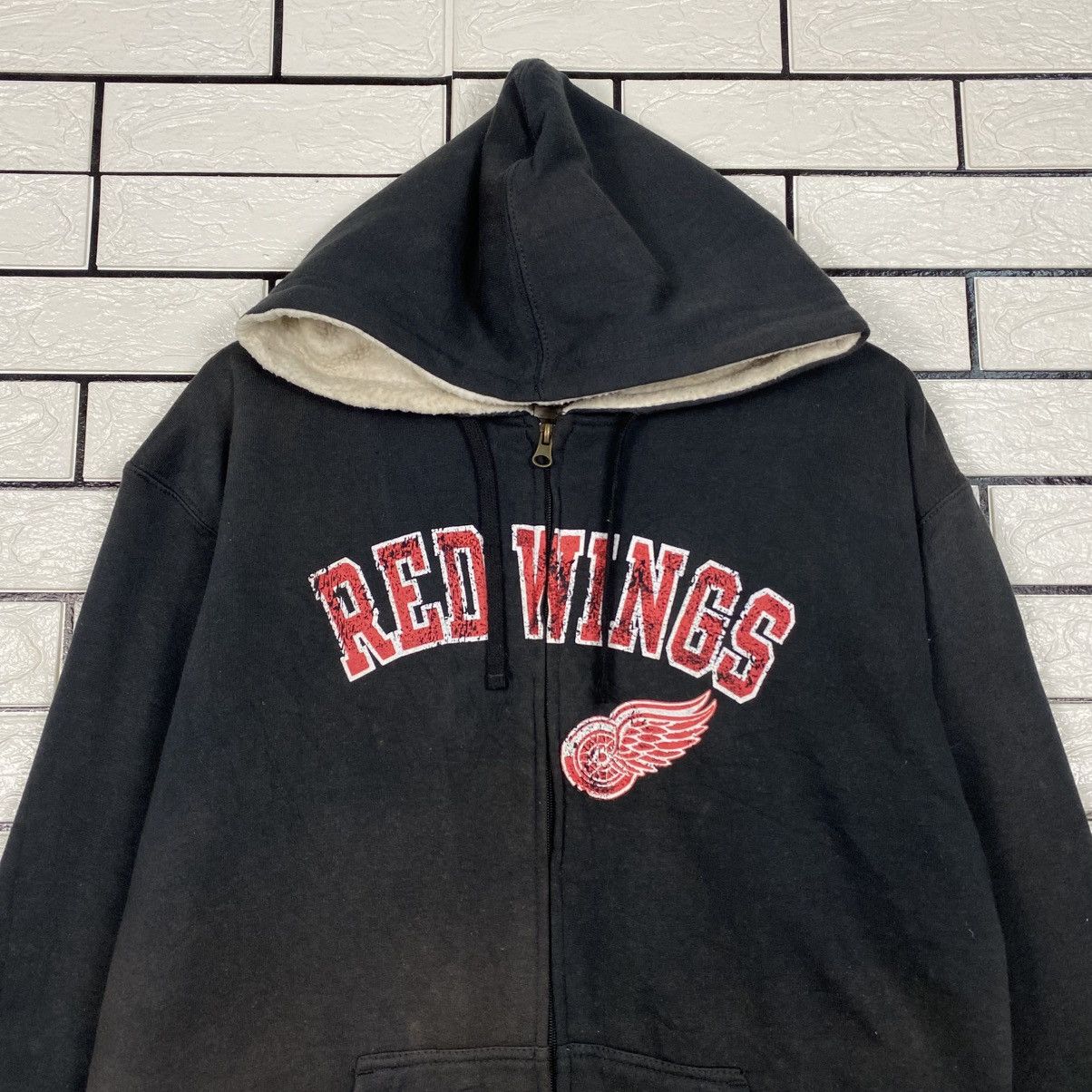 NHL 📌Vintage Zipper Bomber Jacket NHL Red Wings Big Logo Size US L / EU 52-54 / 3 - 4 Thumbnail