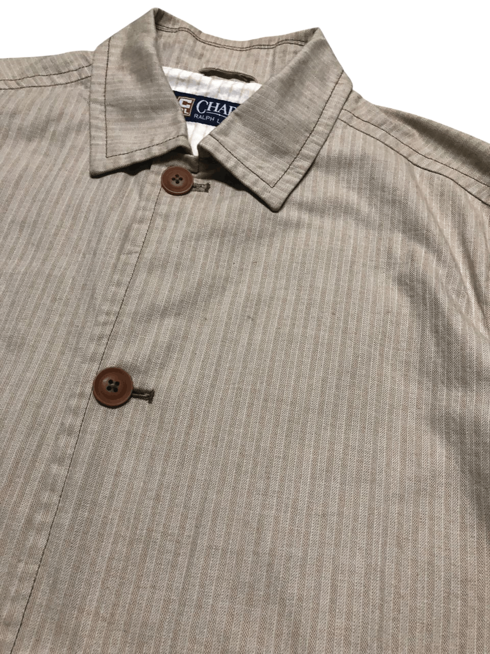 Chaps × Chaps Ralph Lauren × Ralph Lauren Vintage Chaps Ralph Lauren Stripes Light Jacket Cotton Size US L / EU 52-54 / 3 - 13 Thumbnail
