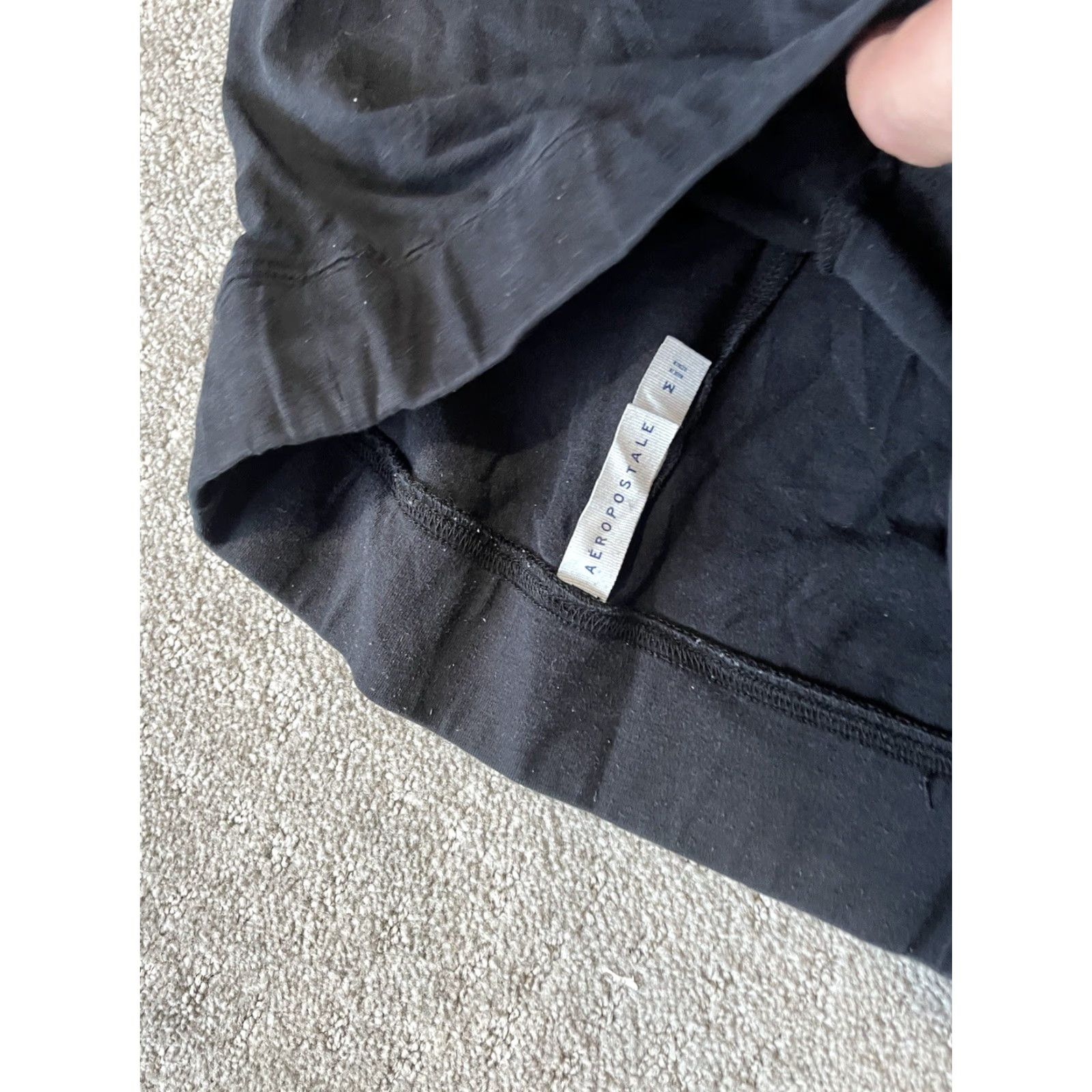 Vintage Aéropostale Leggings Women’s M Black Solid Ankle EUC Activewear Essentials Womens Medium Black Ankle Length Size 32" / US 10 / IT 46 - 5 Thumbnail