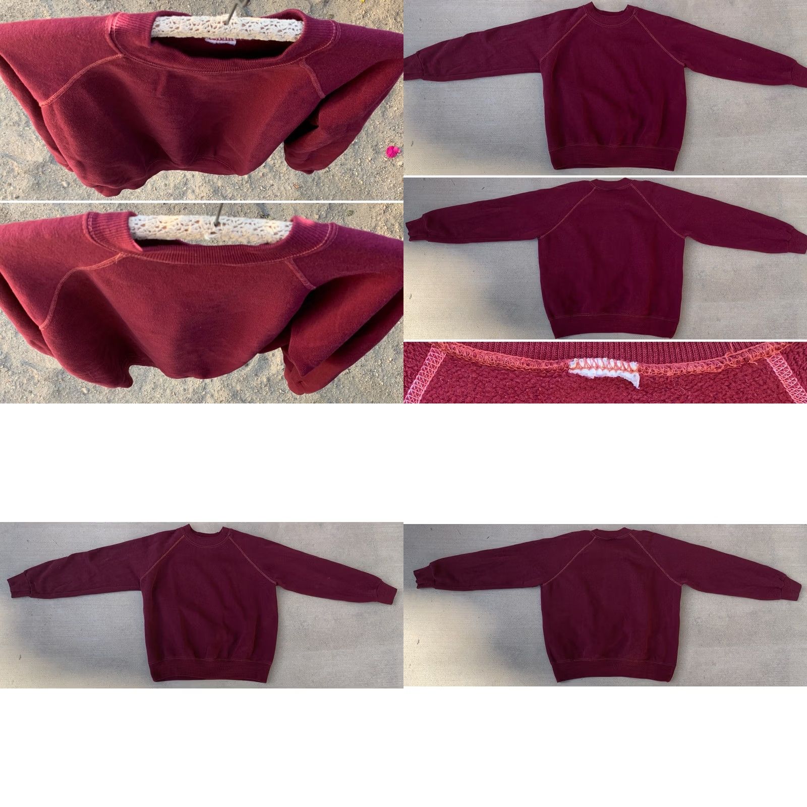 Vintage VINTAGE Red Sweatshirt Long Sleeve XL Men Size US XL / EU 56 / 4 - 9 Thumbnail