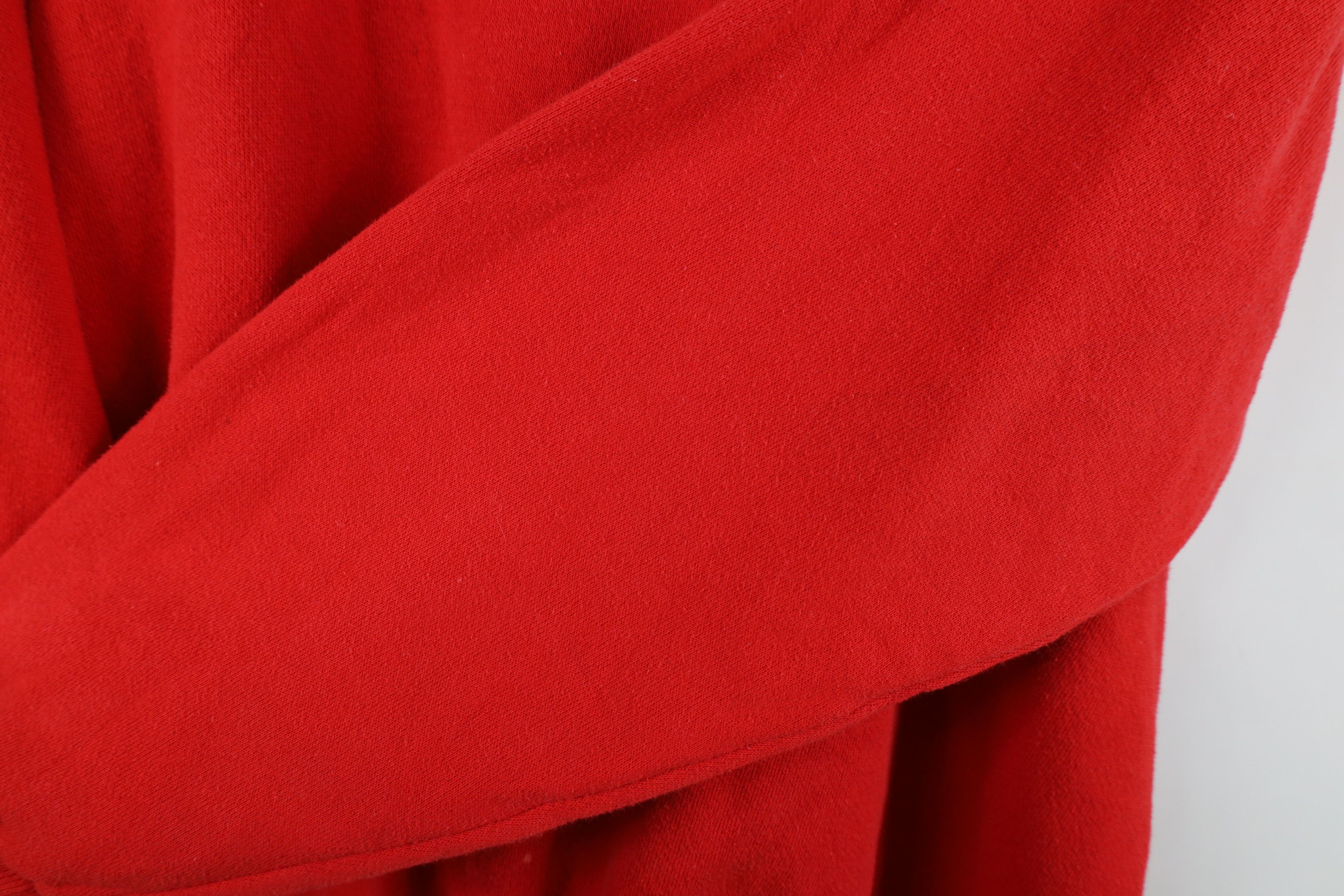 Vintage Vintage 70s Streetwear Blank Raglan Sweatshirt Red USA Size L / US 10 / IT 46 - 11 Thumbnail