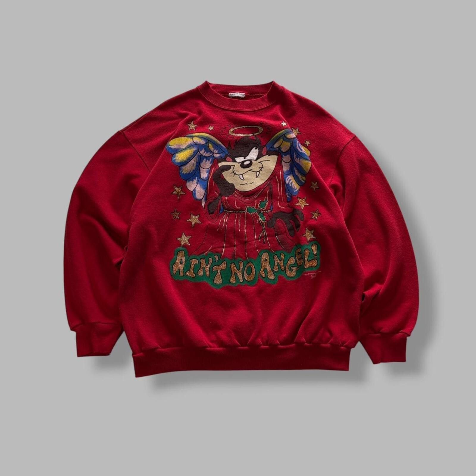 Vintage 1995 ‘Ain’t No Angel’ Taz Looney Tunes Tee Size US XL / EU 56 / 4 - 1 Thumbnail