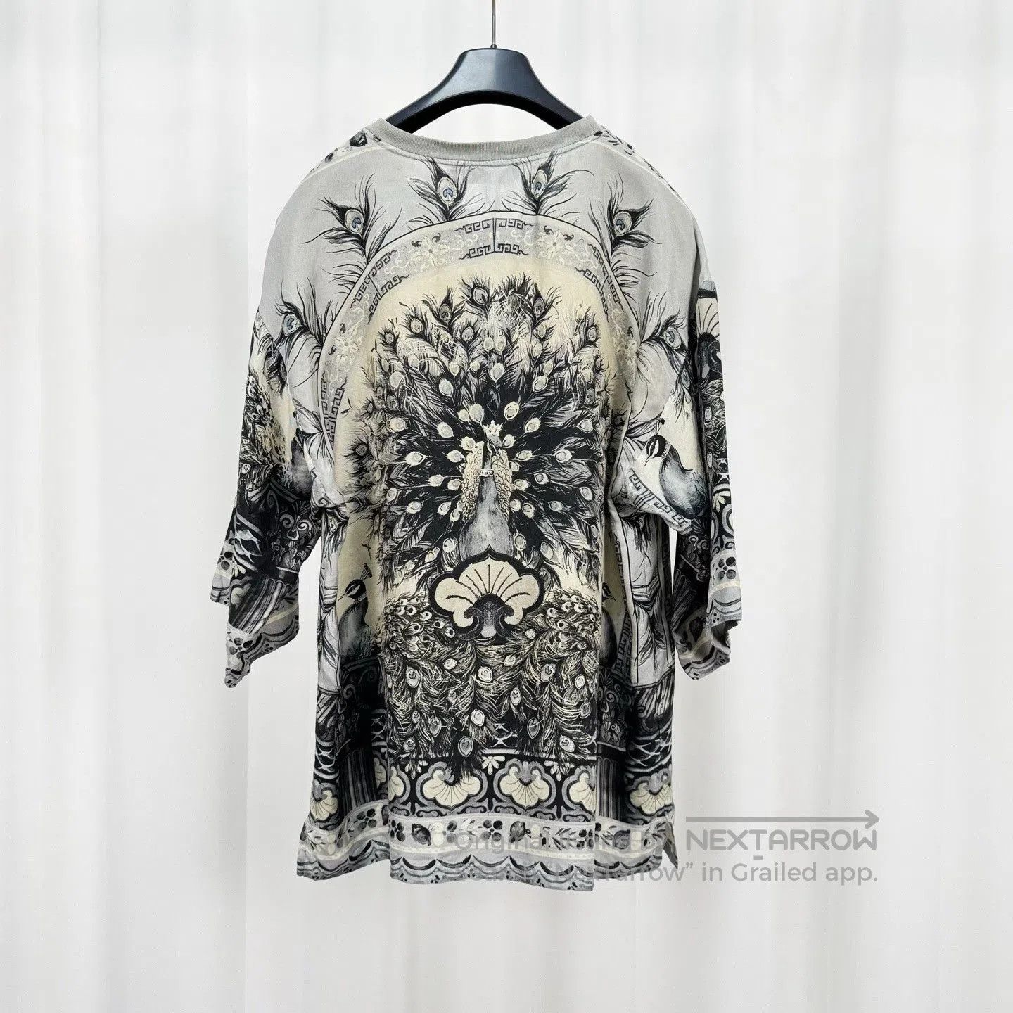 Dolce & Gabbana Dolce&Gabbana Runway Peacock Silk Short-Sleeve. Size US M / EU 48-50 / 2 - 2 Thumbnail