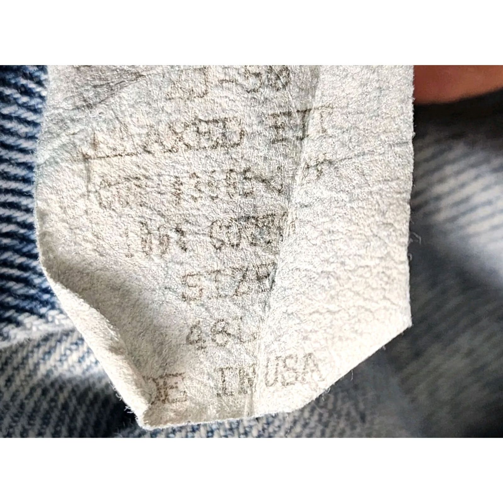 Denime Texas Jeans Men Jeans 44W 31L Blue Denim Cowboy USA Distressed Relaxed Straight 5-Pocket Regular Inseam 31" Vintage No Mens Size US 44 / EU 60 - 6 Thumbnail